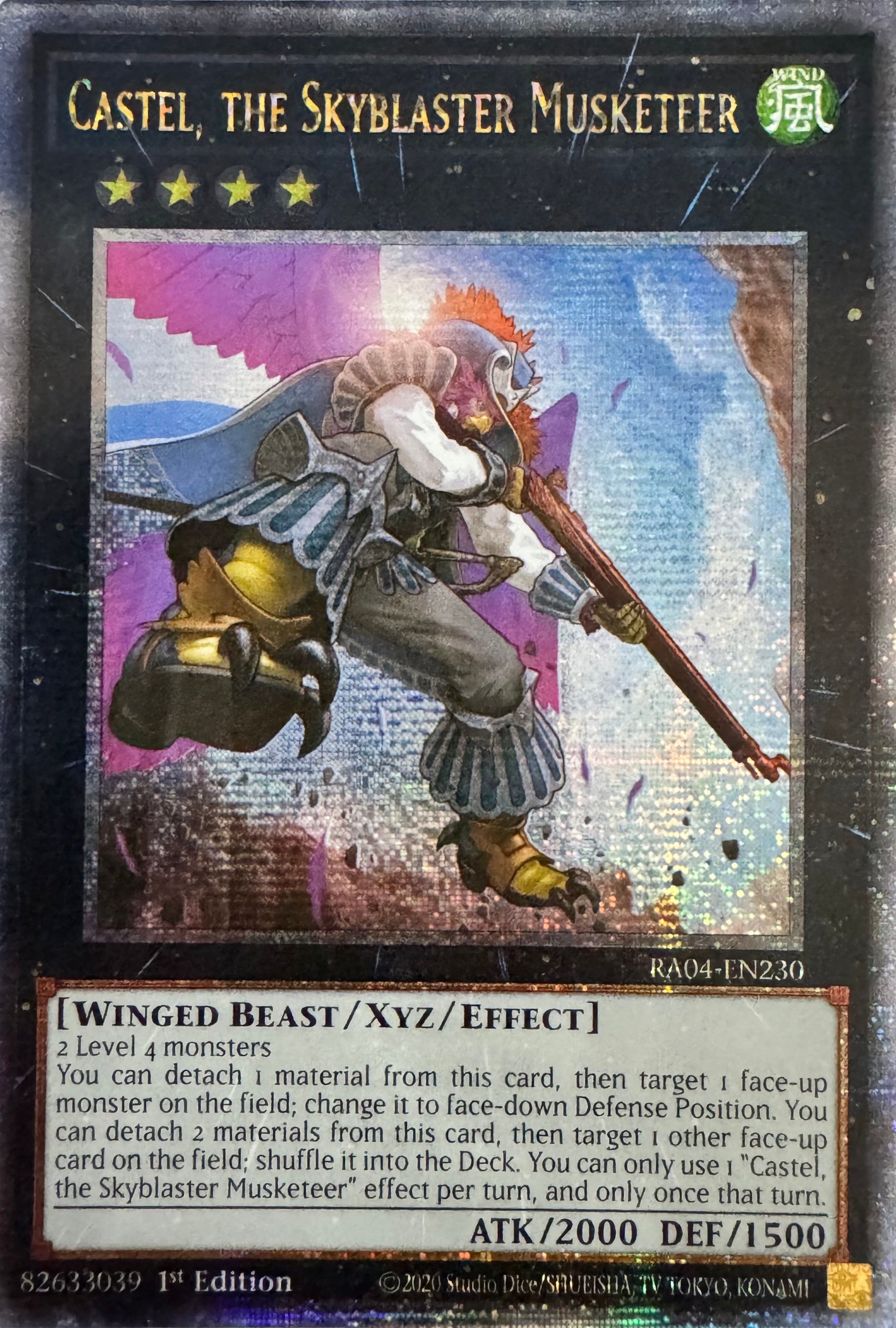Yugioh! Castle, The Skyblaster Musketeer Ra04-en230 1st Edition Quarter