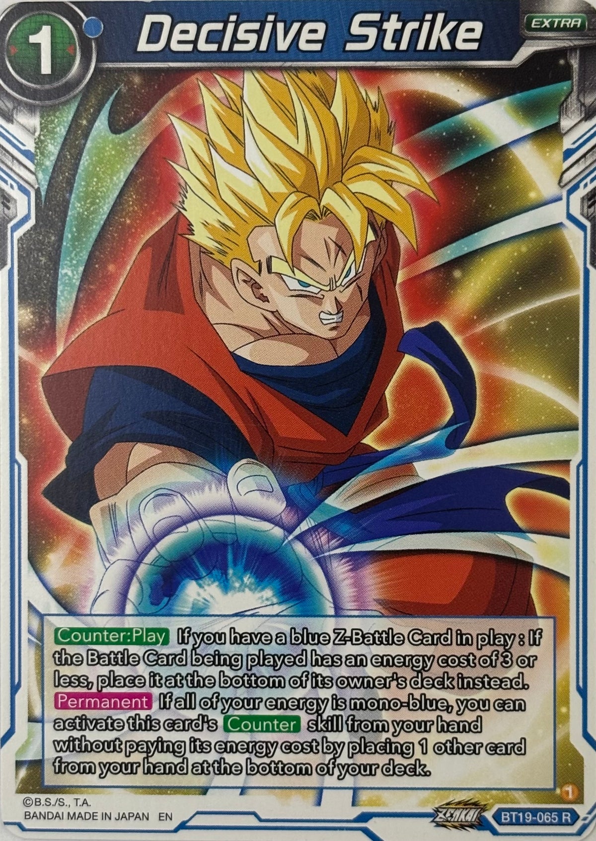 Dragon Ball Tcg Decisive Strike Bt19-065