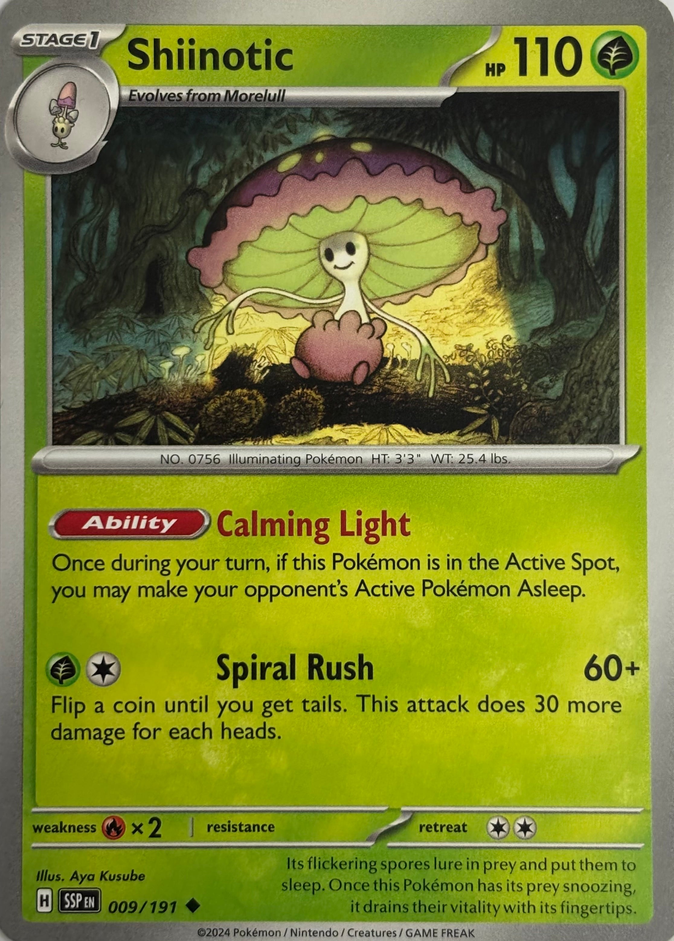 Pokemon Tcg Shiinotic 009/191