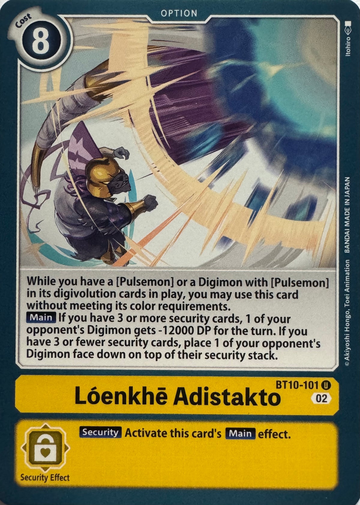 Digimon Tcg Lóenkhē Adistakto Bt10-101