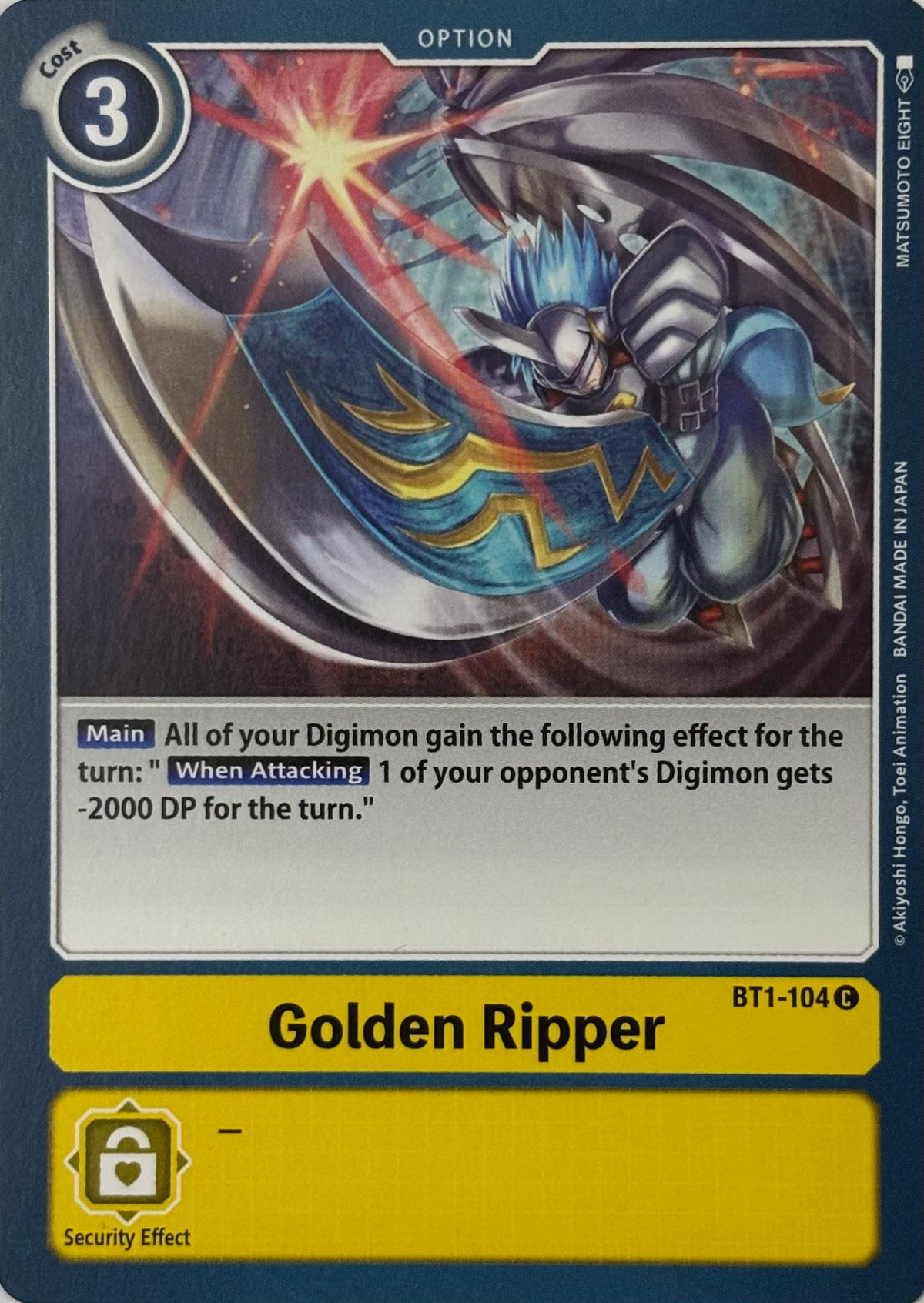 Digimon Tcg Golden Ripper Bt1-104