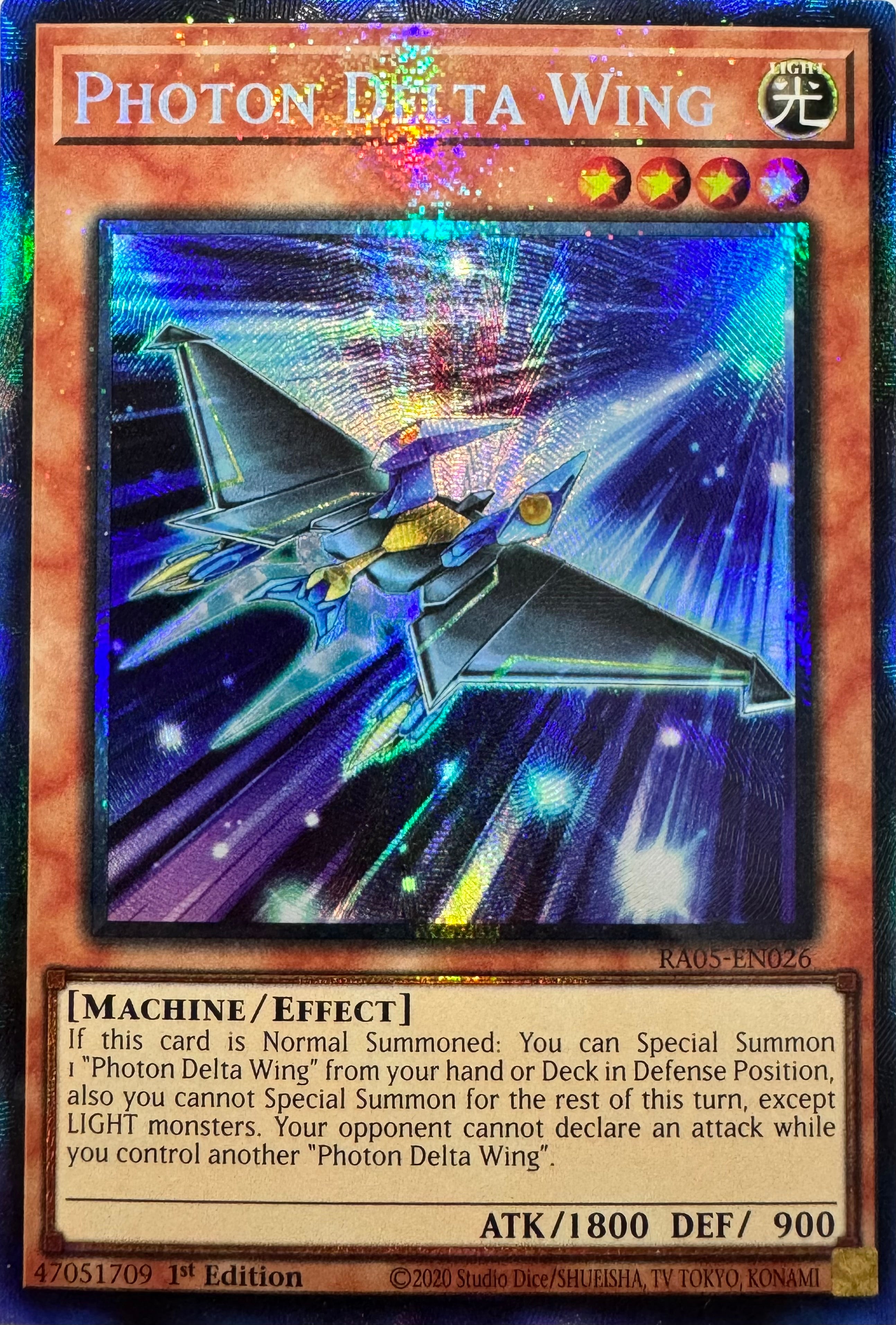 Yugioh! Photon Delta Wing Ra05-en026 1st Edition Collector