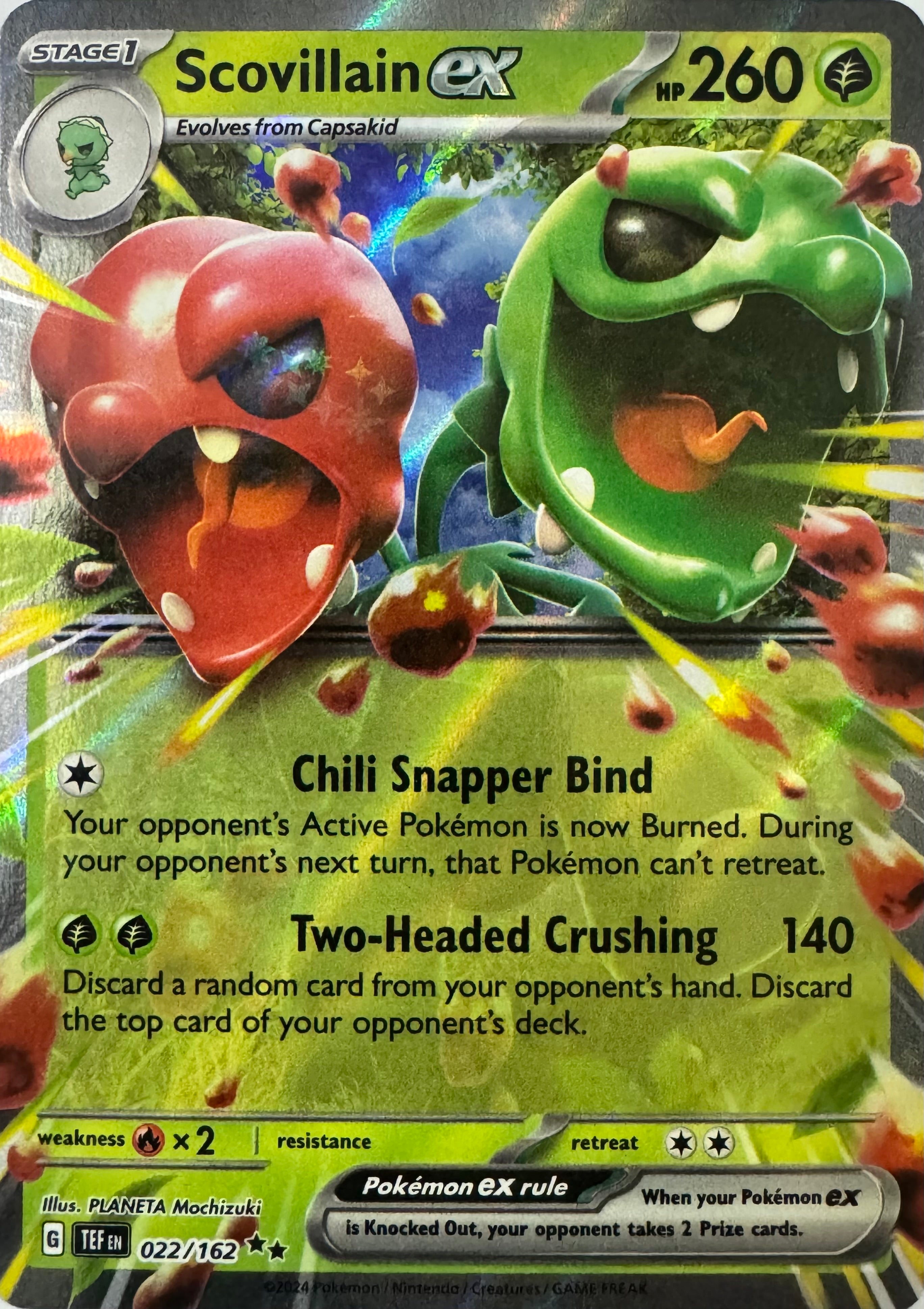 Pokemon Tcg Scovillain Ex 022/162