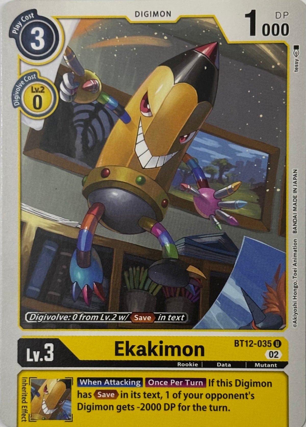 Digimon Tcg Ekakimon Bt12-035