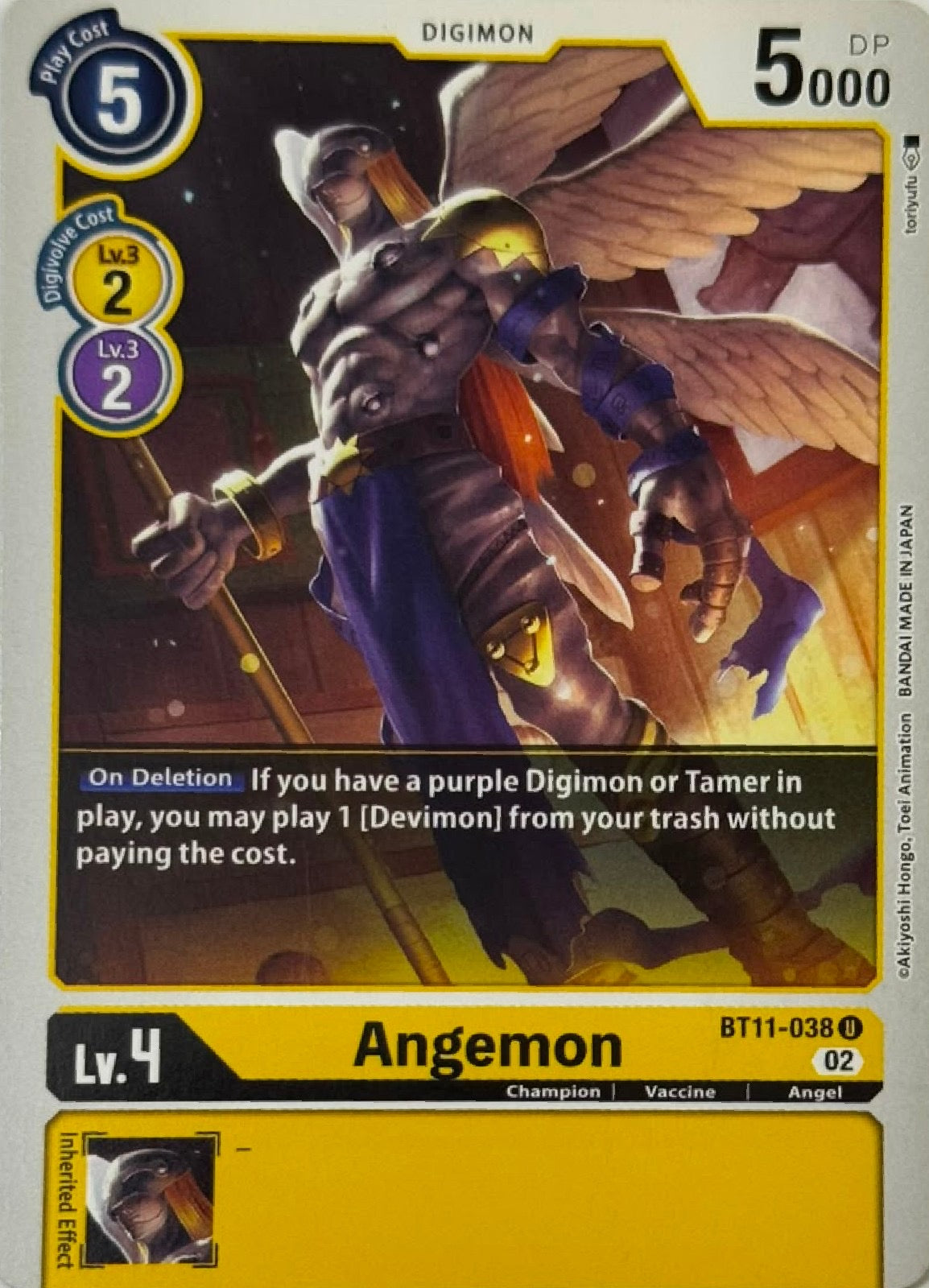 Digimon Tcg Angemon Bt11-038