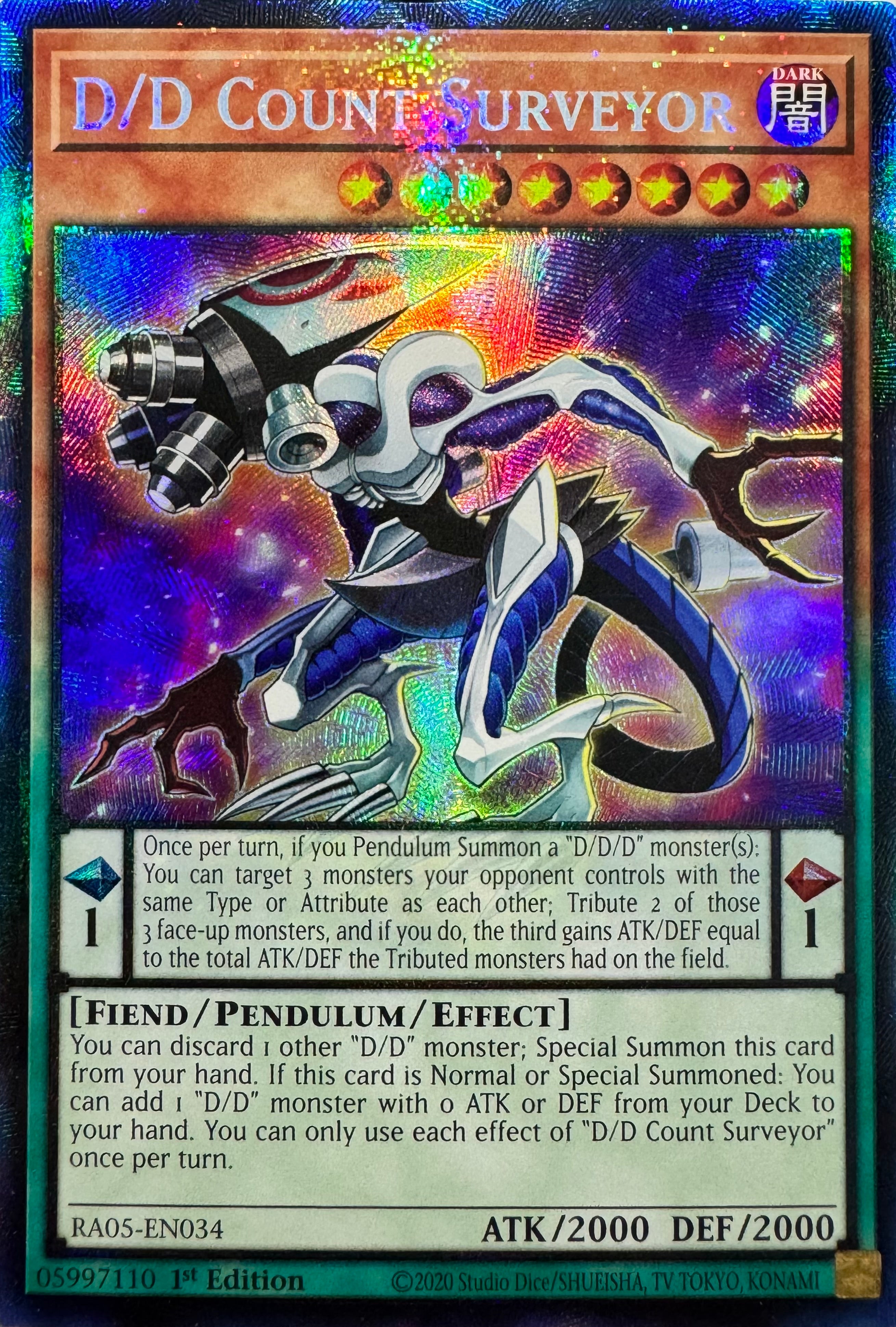 Yugioh! D/D Count Surveyor Ra05-en034 1st Edition Collector