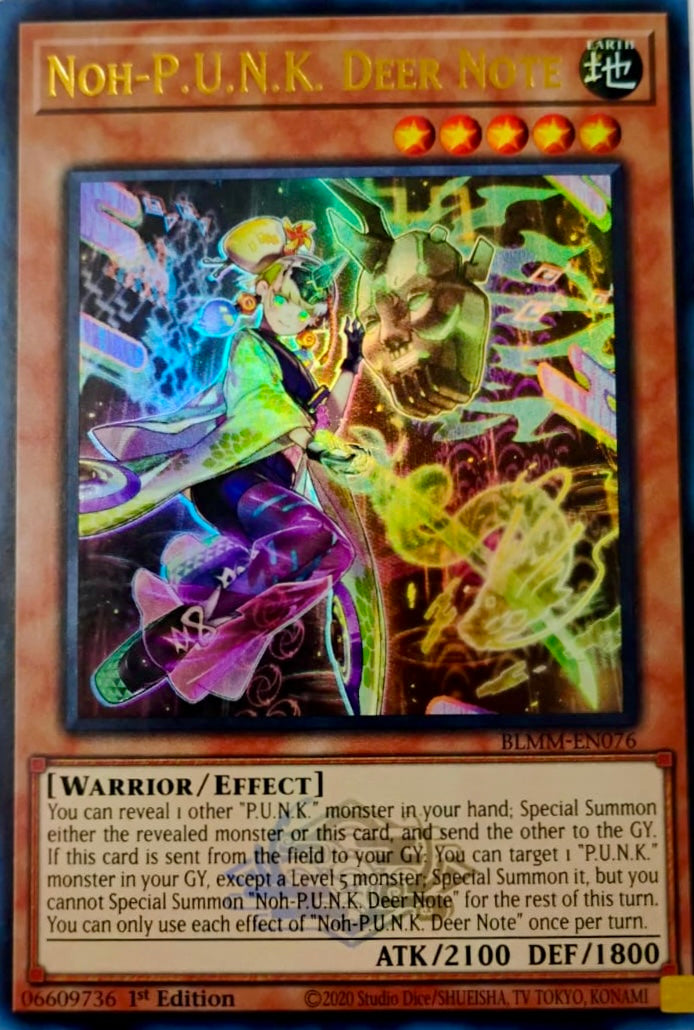 NOH-P.u.n.k. Deer Note Blmm-en076 Ultra Rare 1st Edition