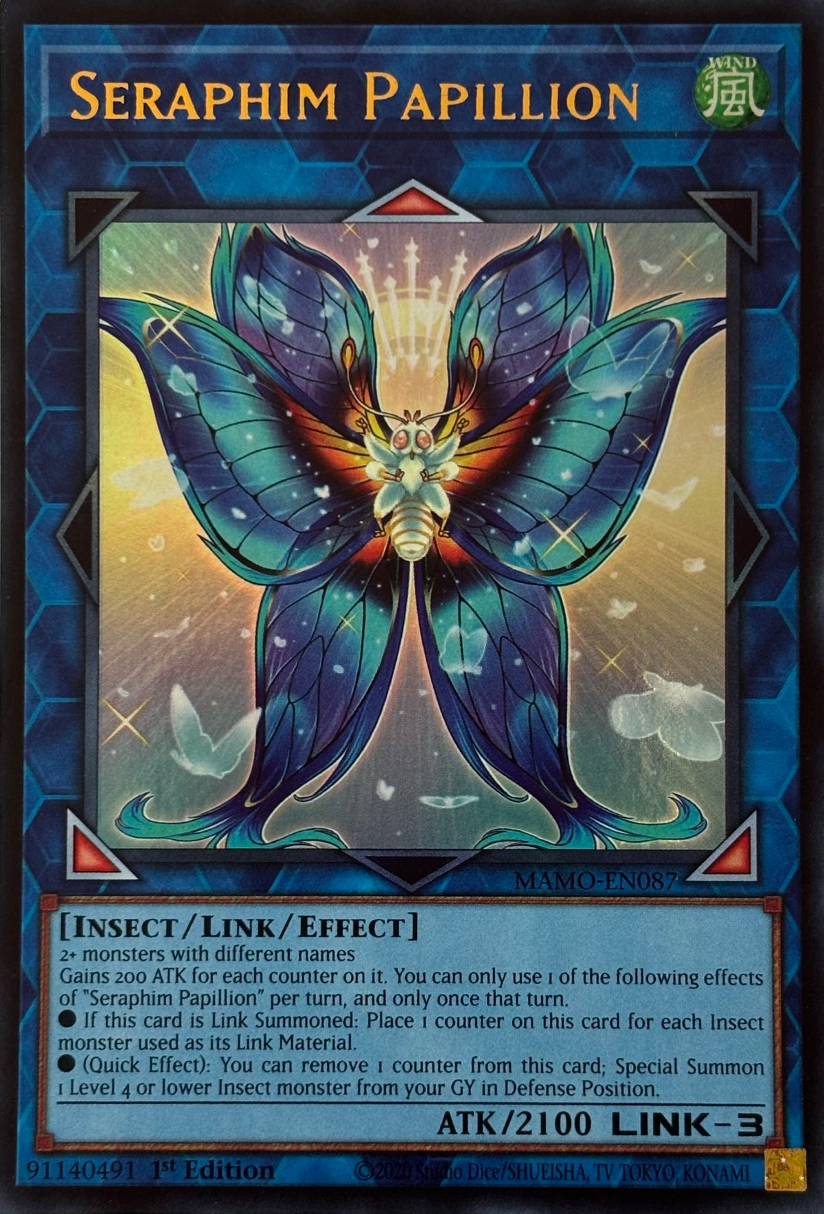 Yugioh! Seraphim Papillion Mamo-en087 1st Edition ultra rare