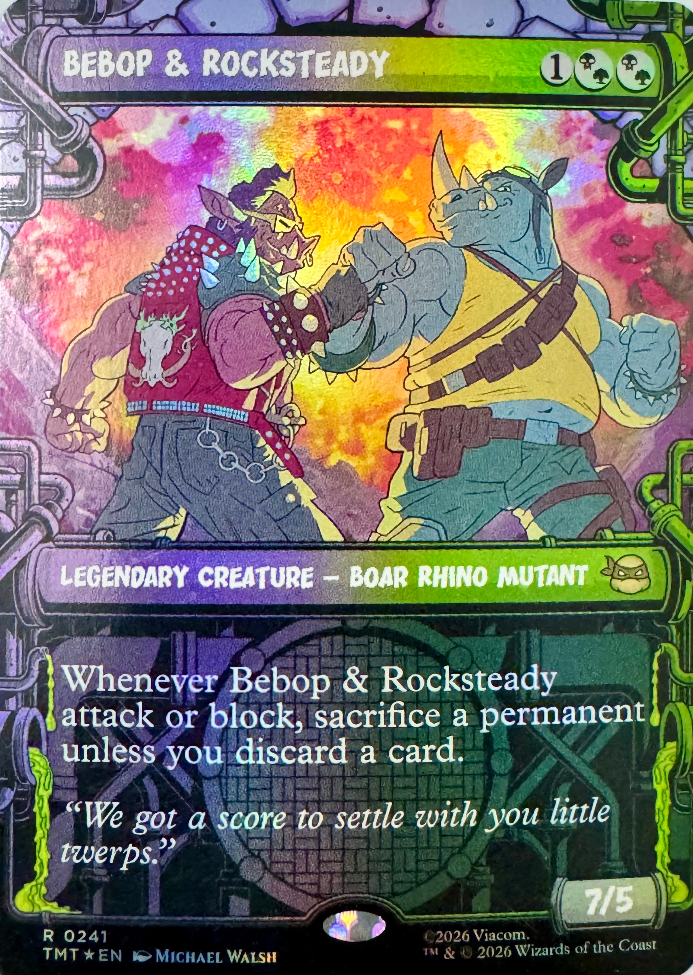 Magic Bebop & Rocksteady 0241 (Borderless) Foil