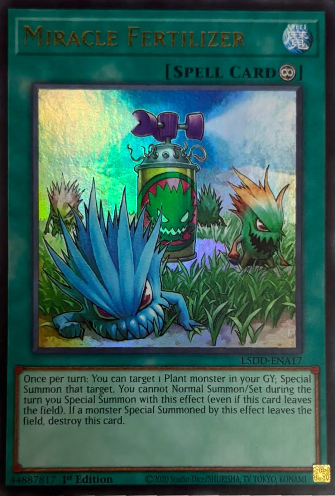 Yugioh! Miracle Fertilizer L5dd-ena17 1st edition Ultra rare