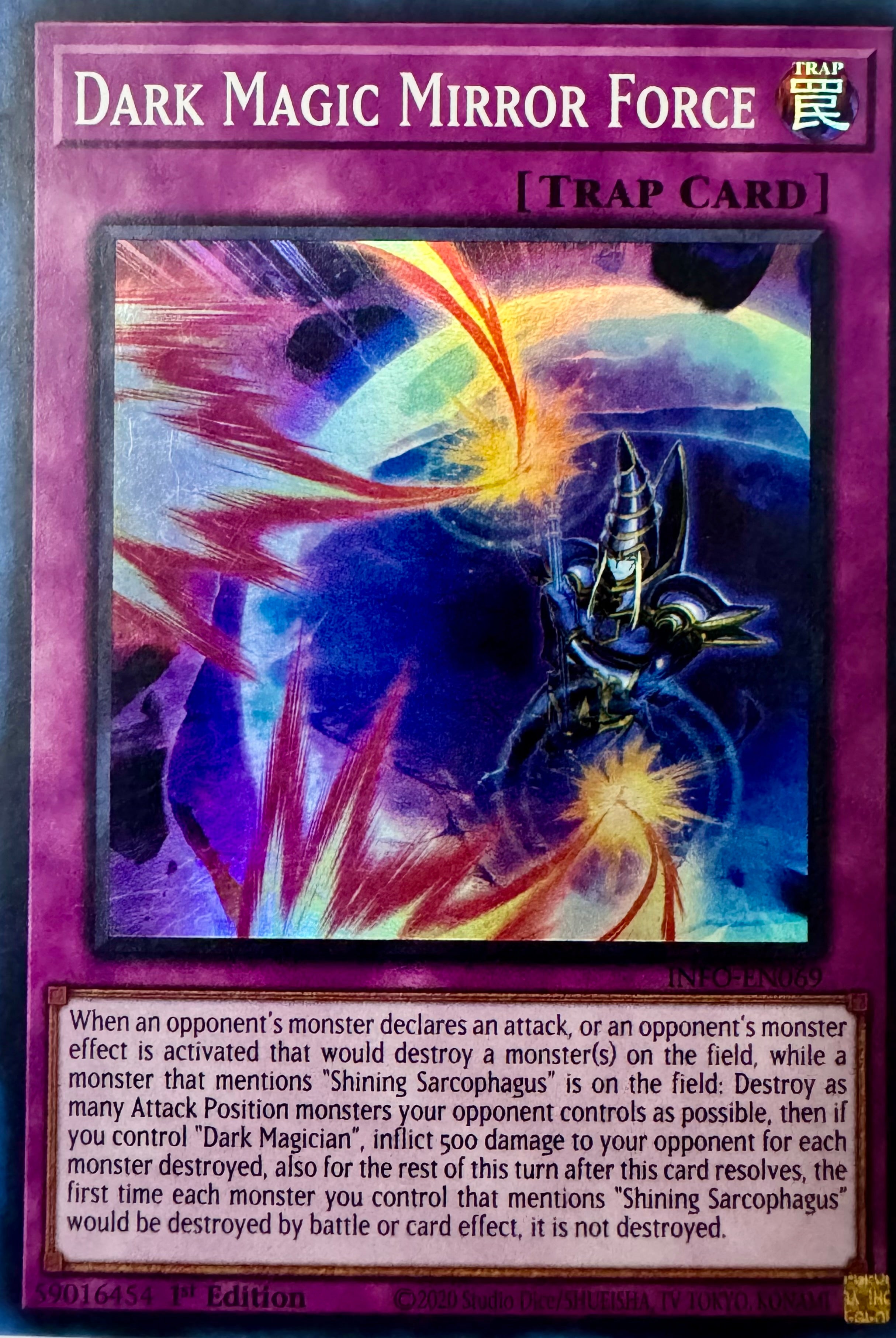 Yugioh! Dark Magic Mirror Force Info-en069 Super Rare 1st Edition