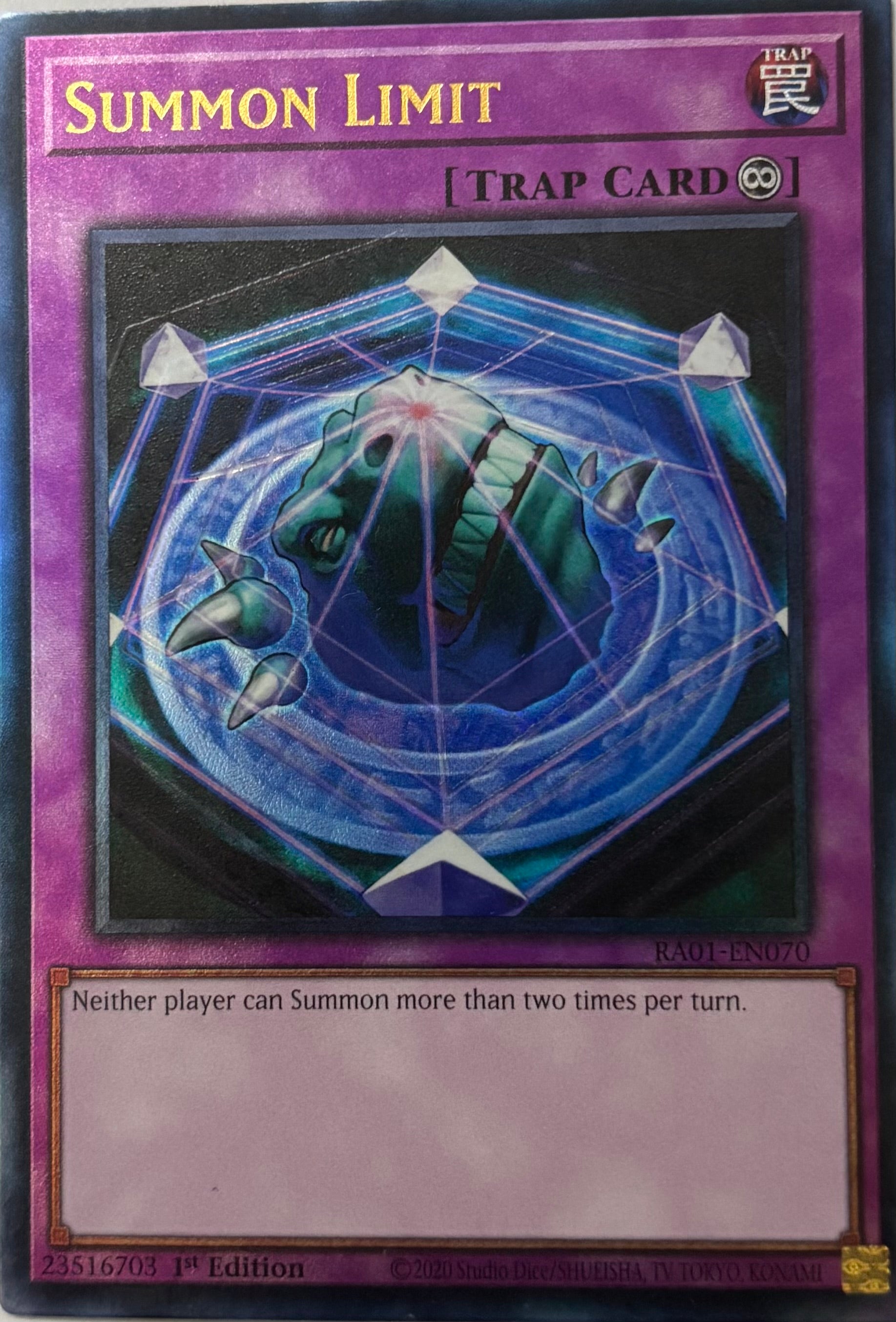 Yugioh! Summon Limit Ra01-En070 1st Edition Ultimate