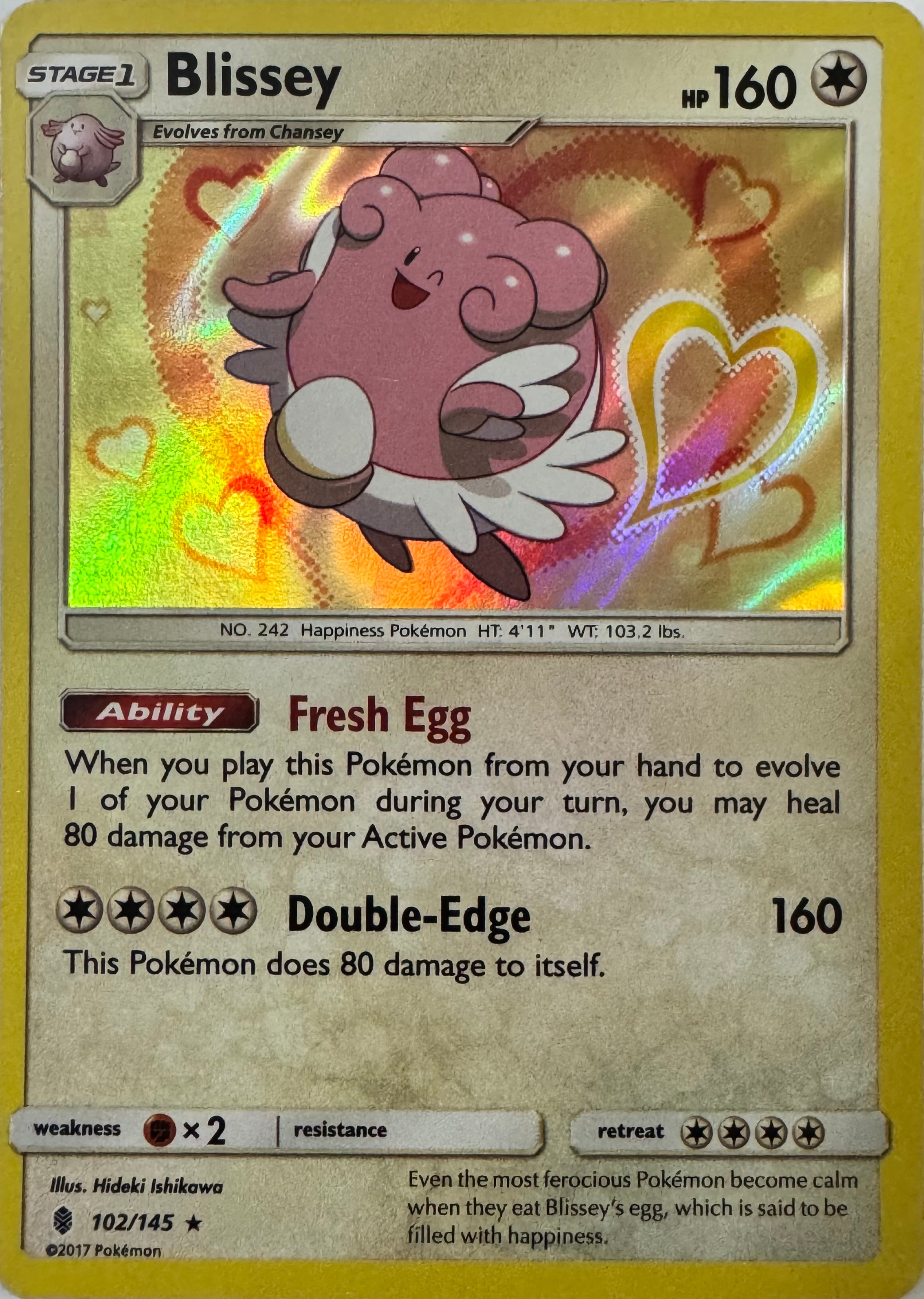 Pokémon Tcg Blissey 102/145 Holo