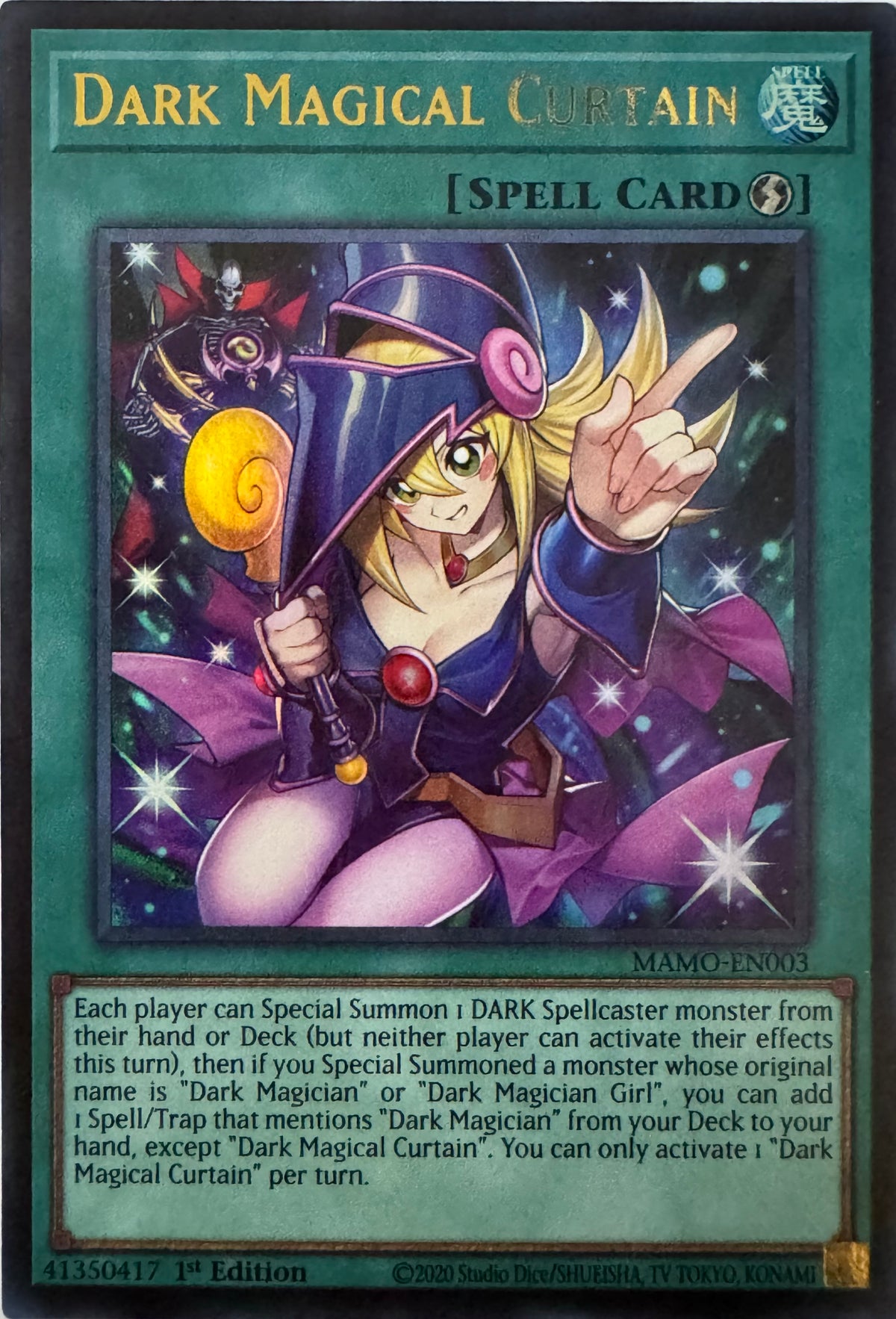 Yugioh! Dark Magical Curtain Mamo-en003 1st Edition Ultra Rare