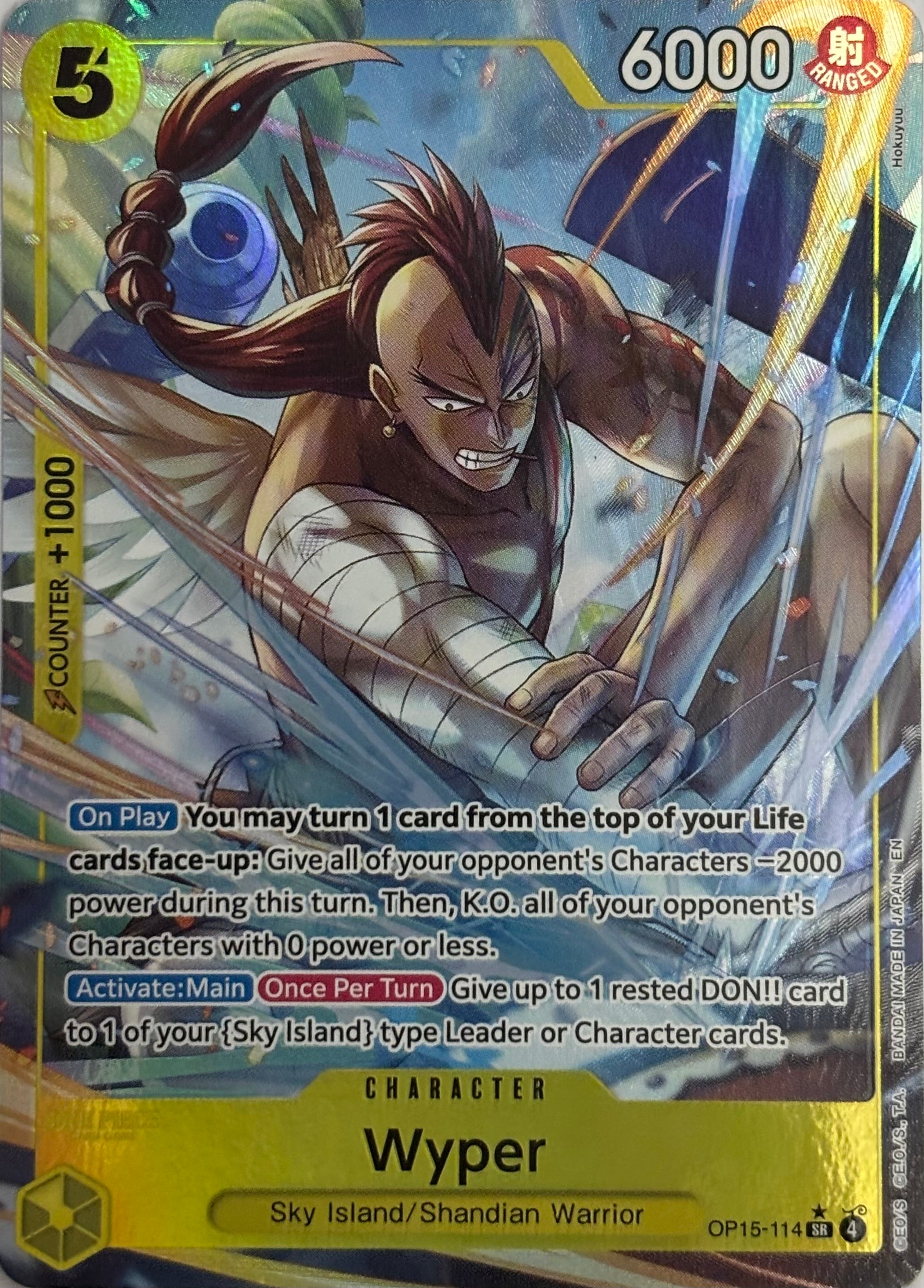 One Piece Tcg Wyper Op15-114 Foil (Alternate Art)