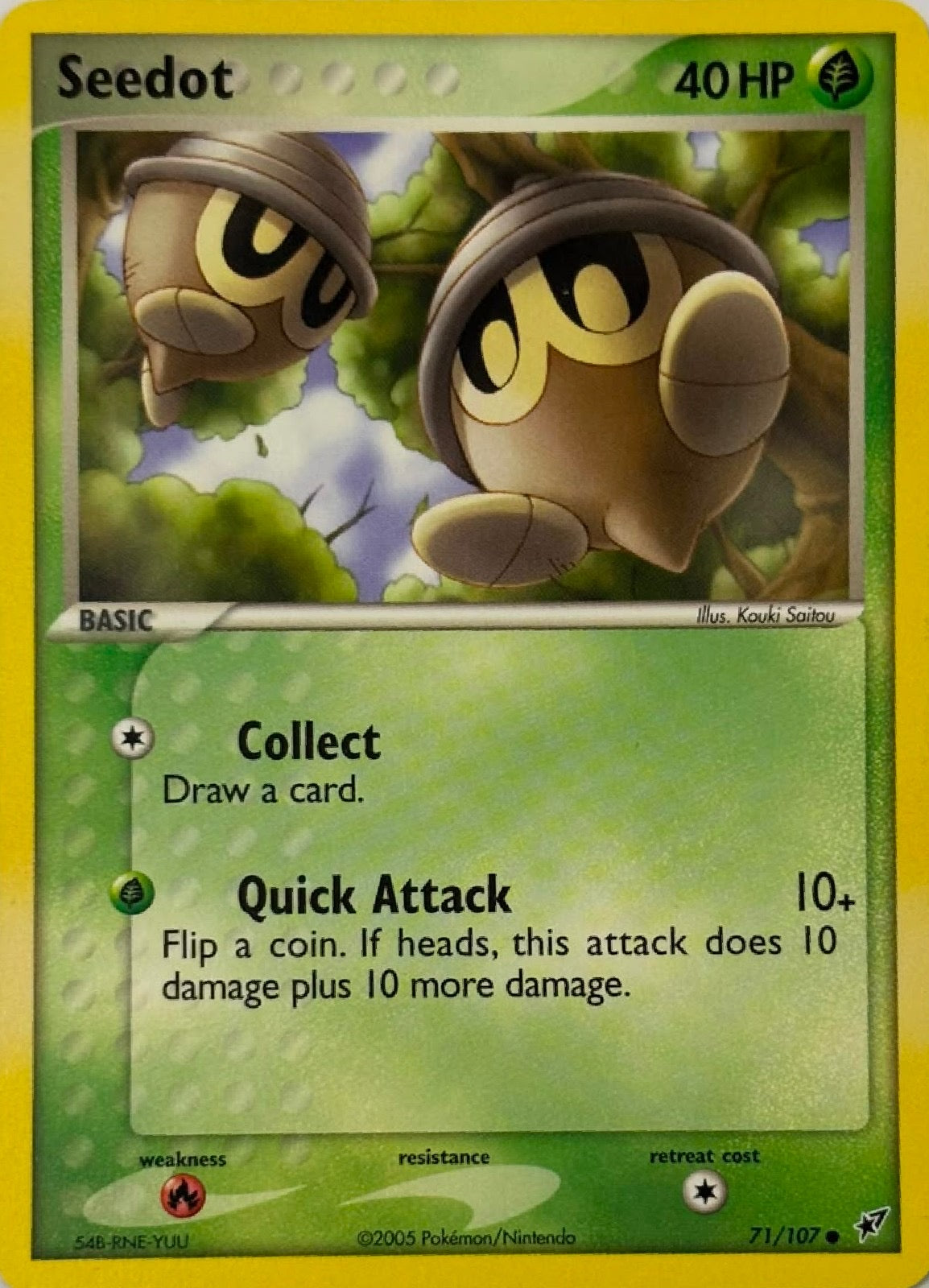Pokemon Tcg Seedot 71/107