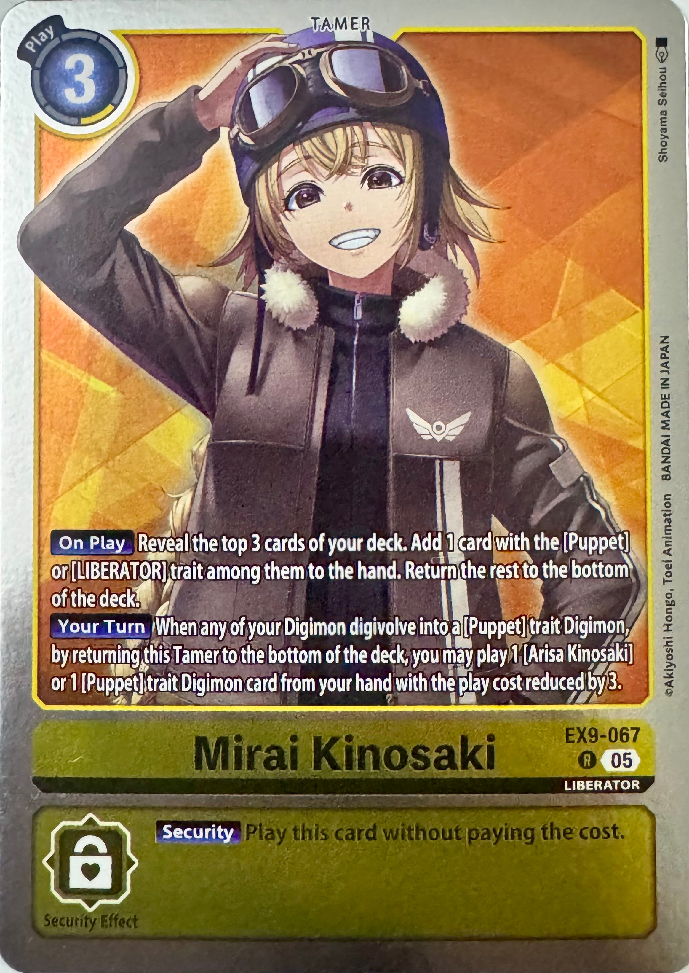 Digimon Tcg Mirai Kinosaki Ex9-067 Foil