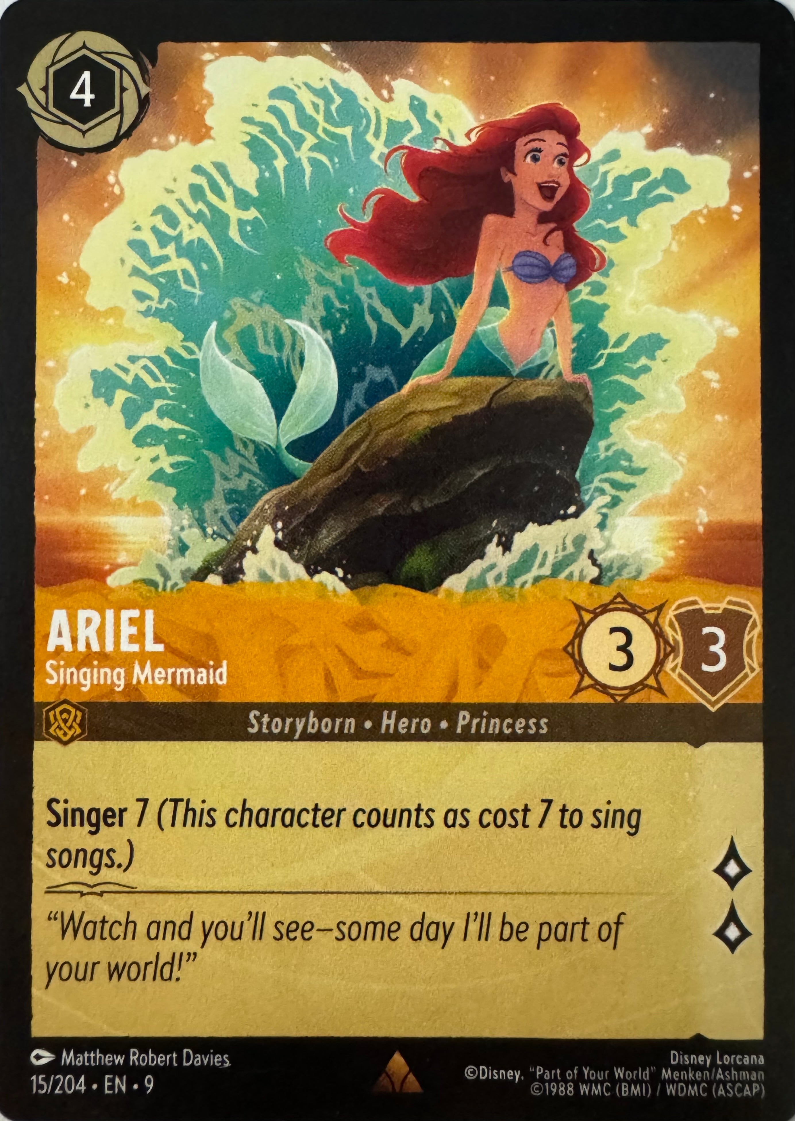Disney Lorcana Ariel 15/204