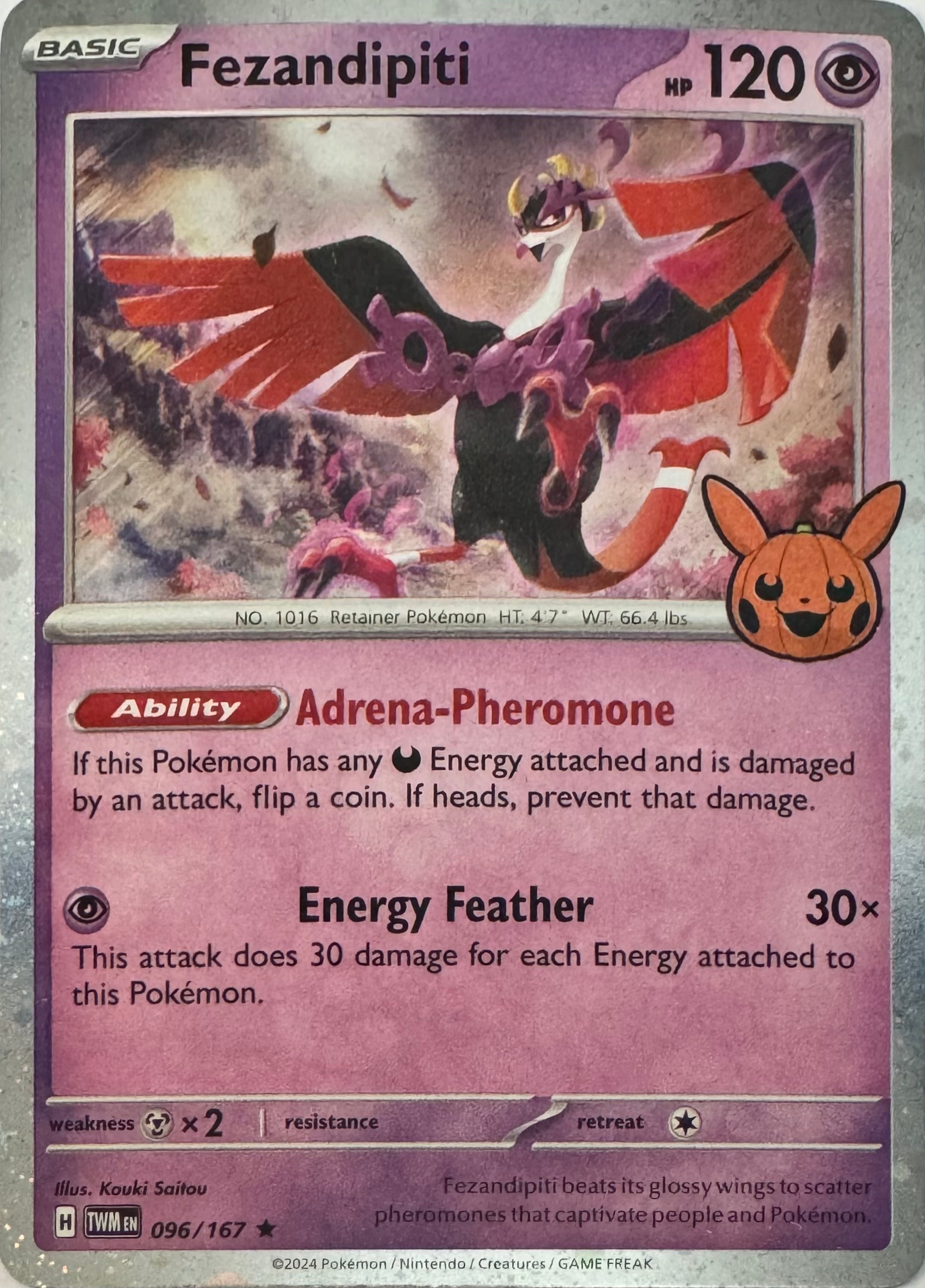 Pokemon Tcg Fezandipiti 096/167 Holo Cosmos (TTBB24)