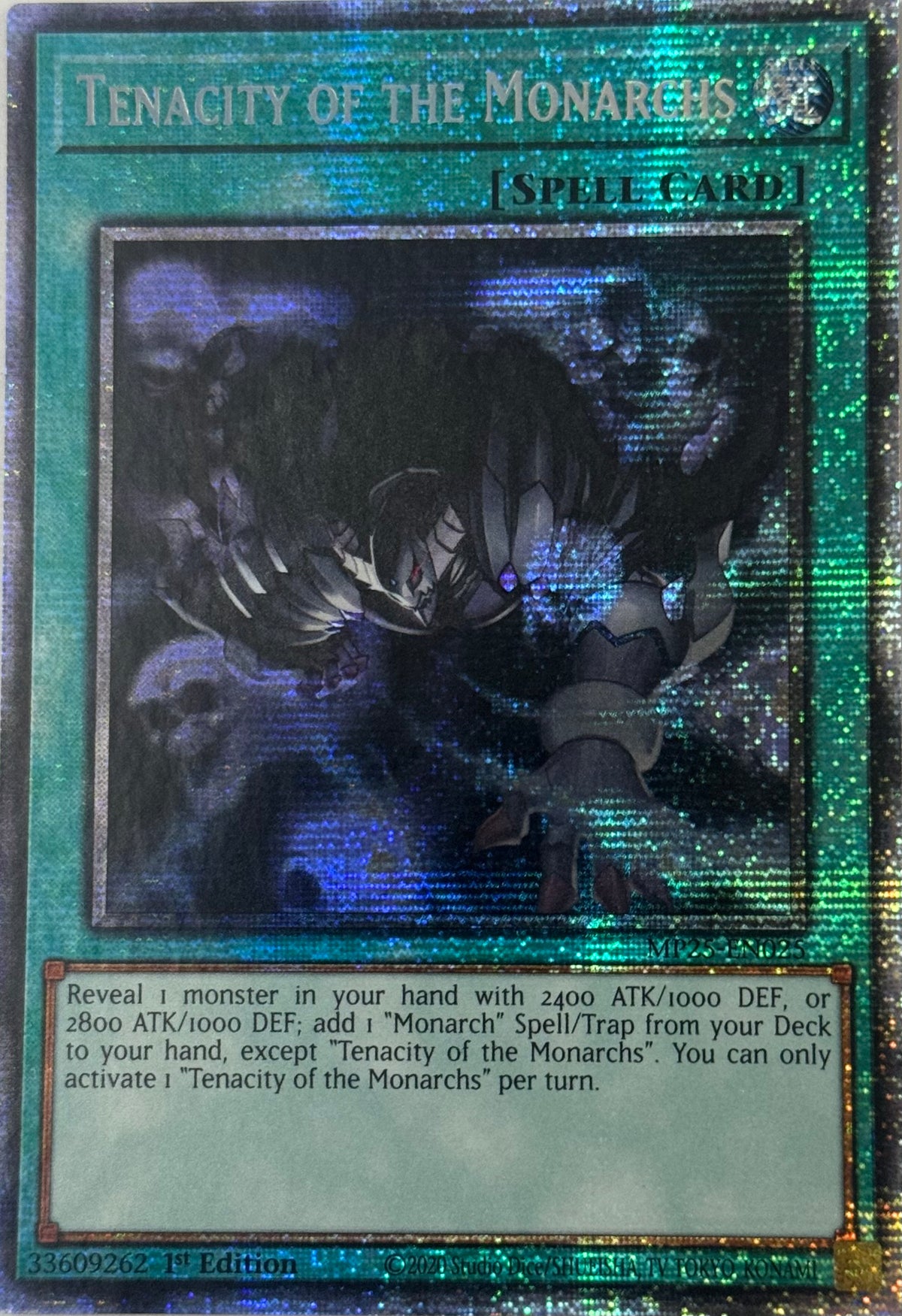 Yugioh! Tenacity Of The Monarchs Mp25-en025 1st edition Starlight