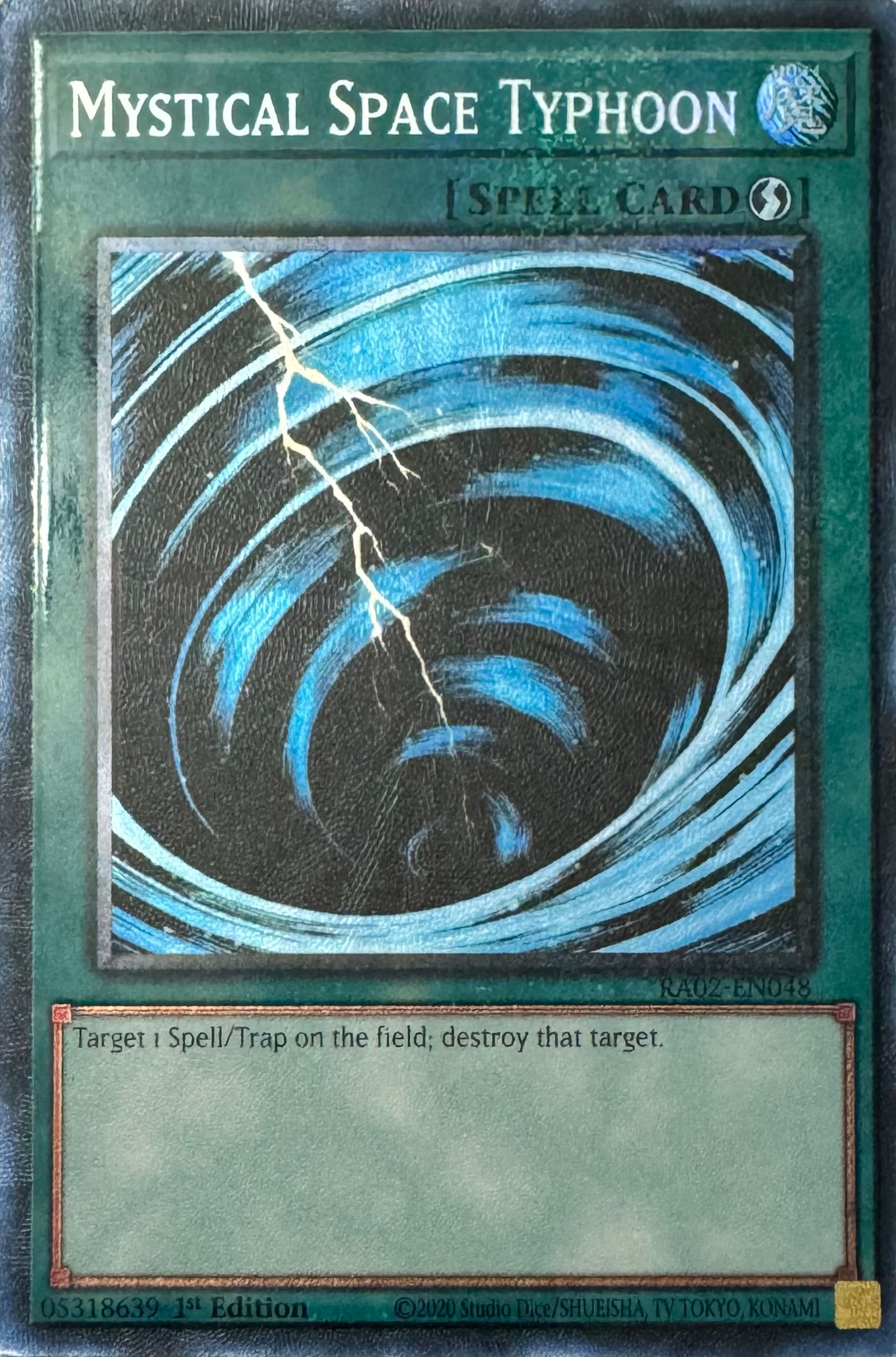 Yugioh! Mystical Space Typhoon Ra02-en048 1st Edition Collector