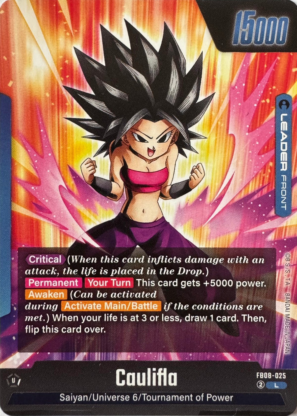 Dragon Ball Tcg Caulifla Fb08-025