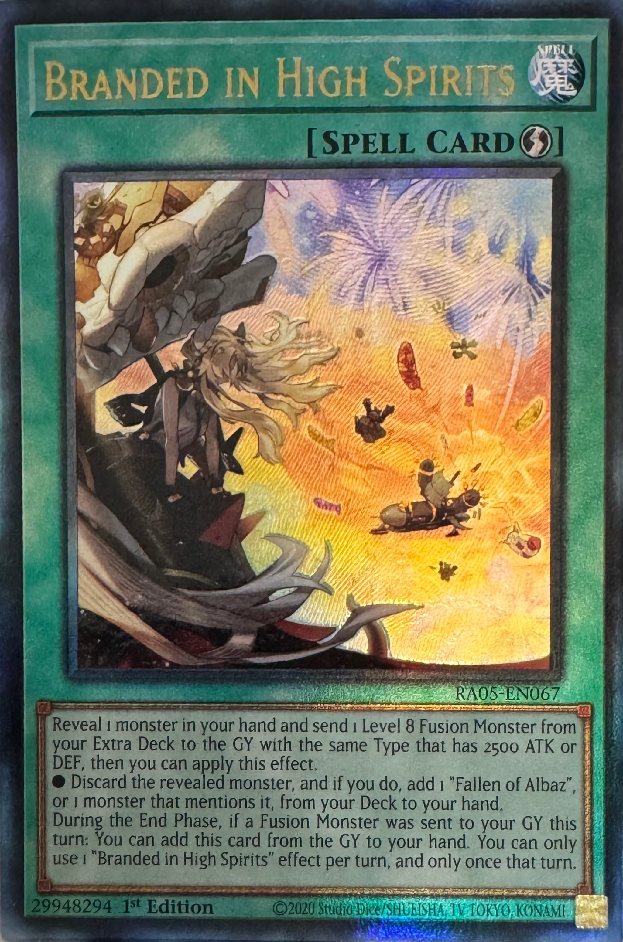 Yugioh! Branded In High Spirits Ra05-en067 1st Edition Ultimate