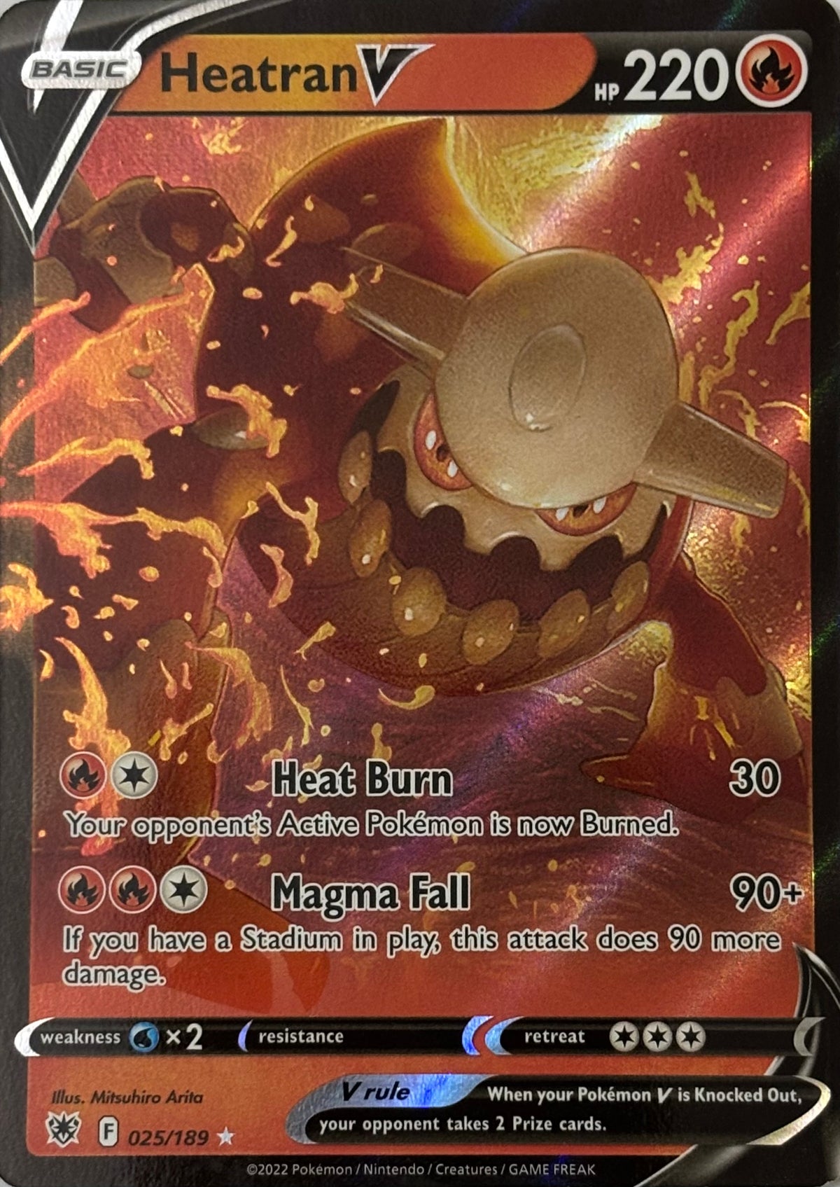 Pokemon Tcg Heatran V 025/189