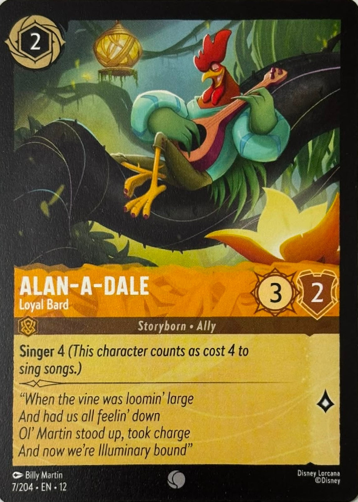 Disney Lorcana Alan-A-Dale 7/204