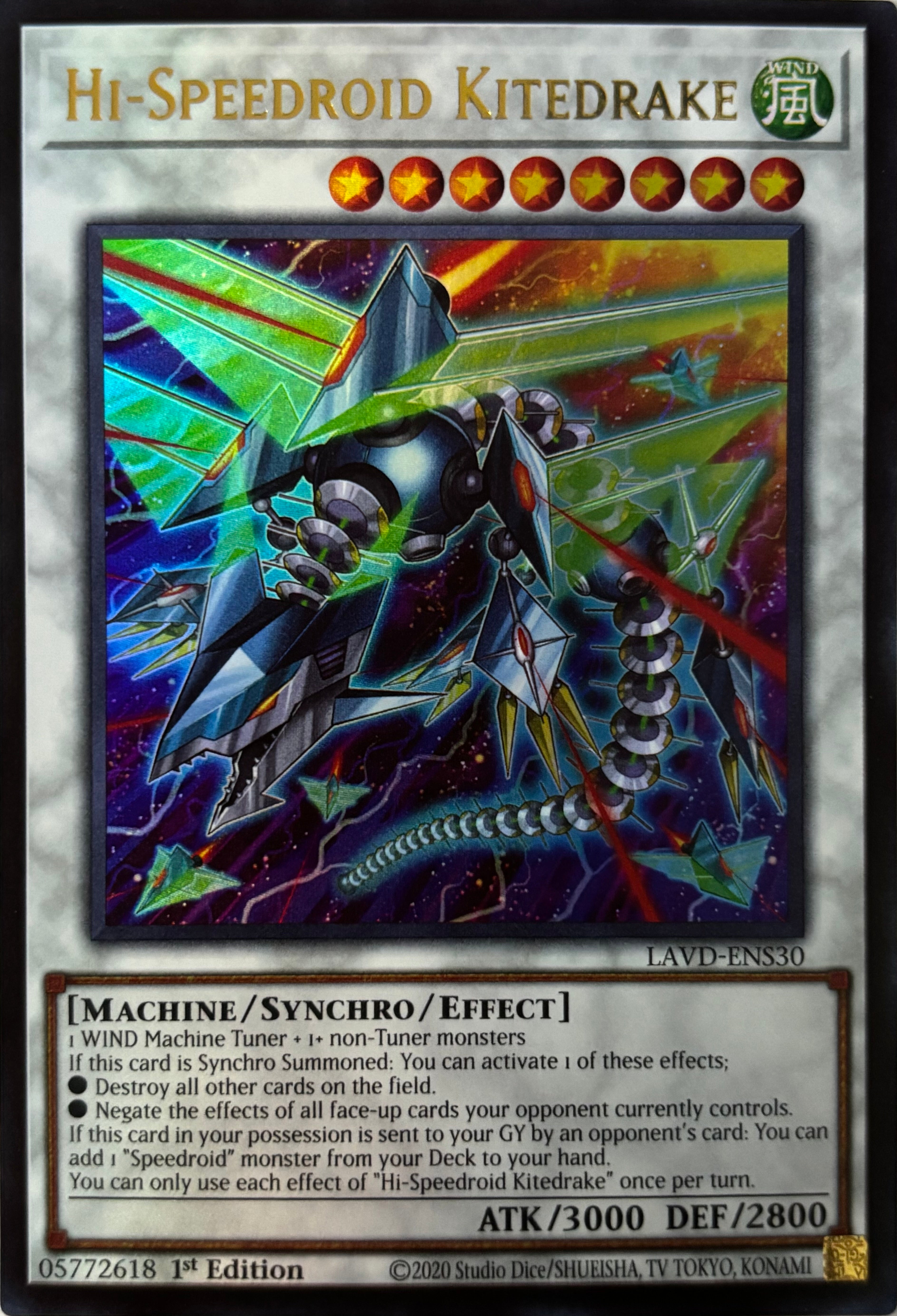 Yugioh! Hi-Speedroid Kitedrake Lavd-ens30 1st Edition Ultra