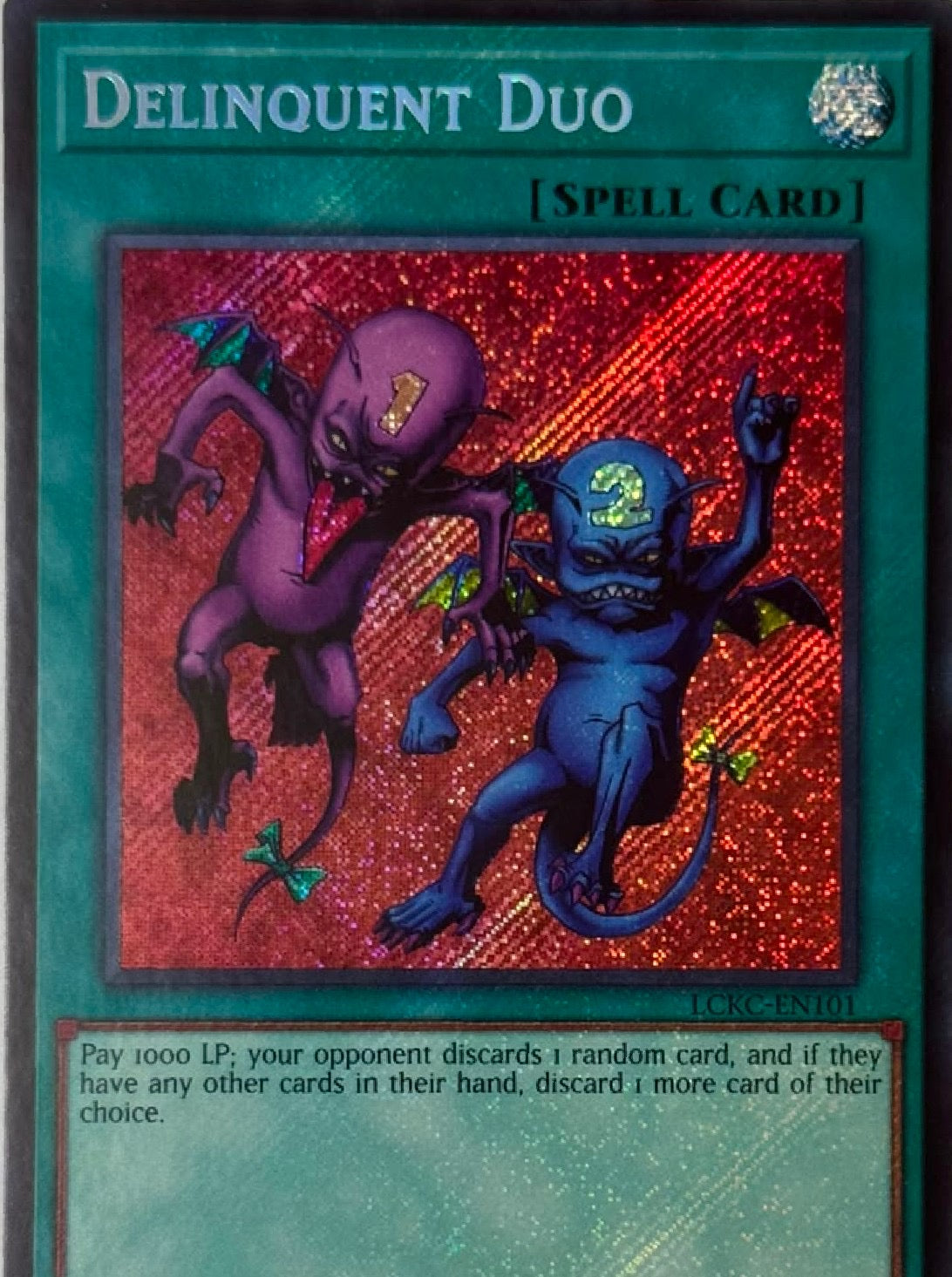 Yugioh! Delinquent Duo Lckc-en101 Secret