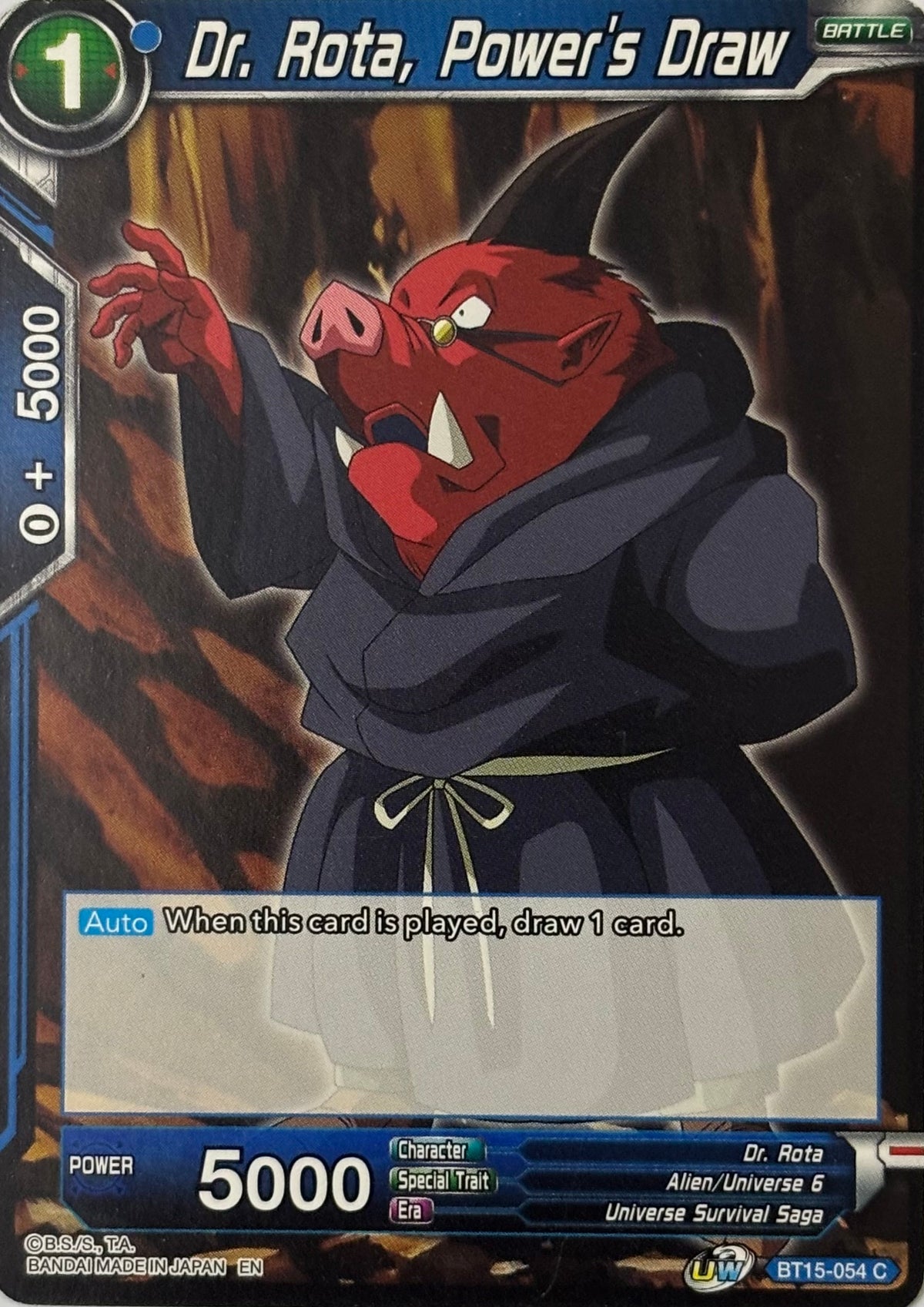 Dragon Ball Tcg Dr. Rota, Power’s Draw Bt15-054