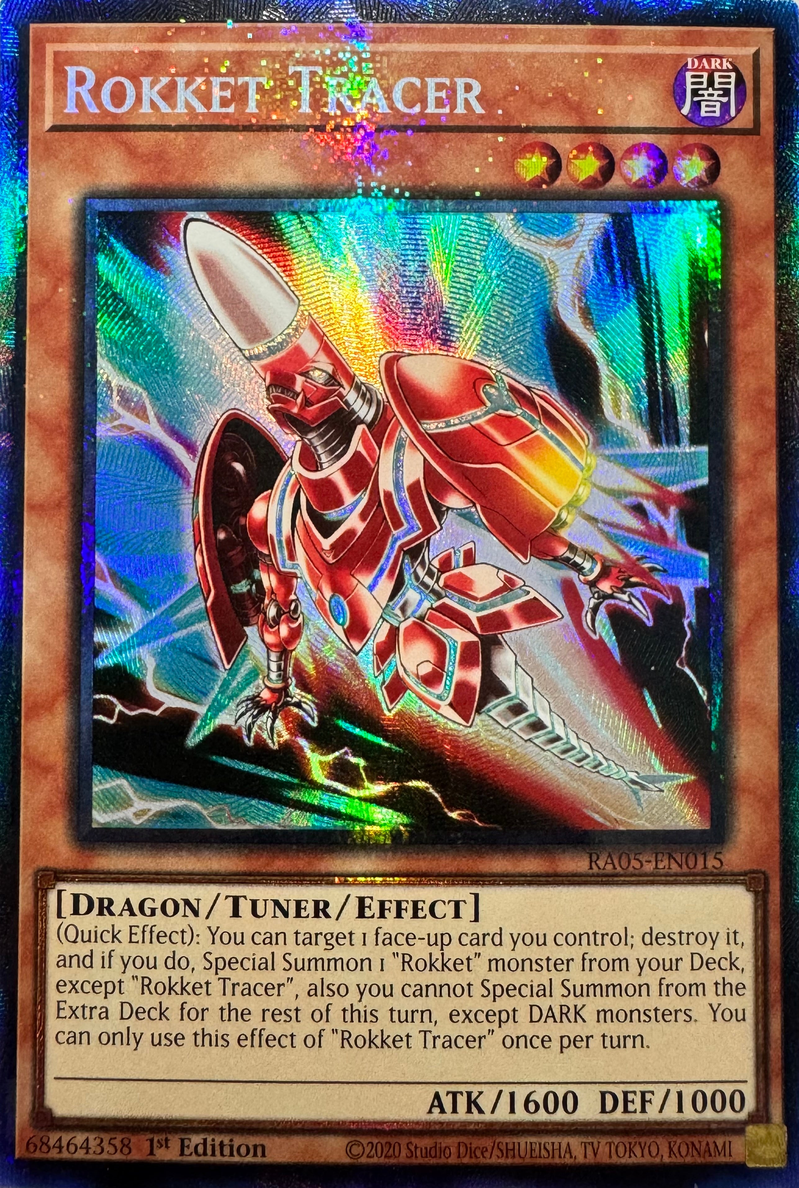 Yugioh! Rokket Tracer Ra05-en015 1st Edition Collector
