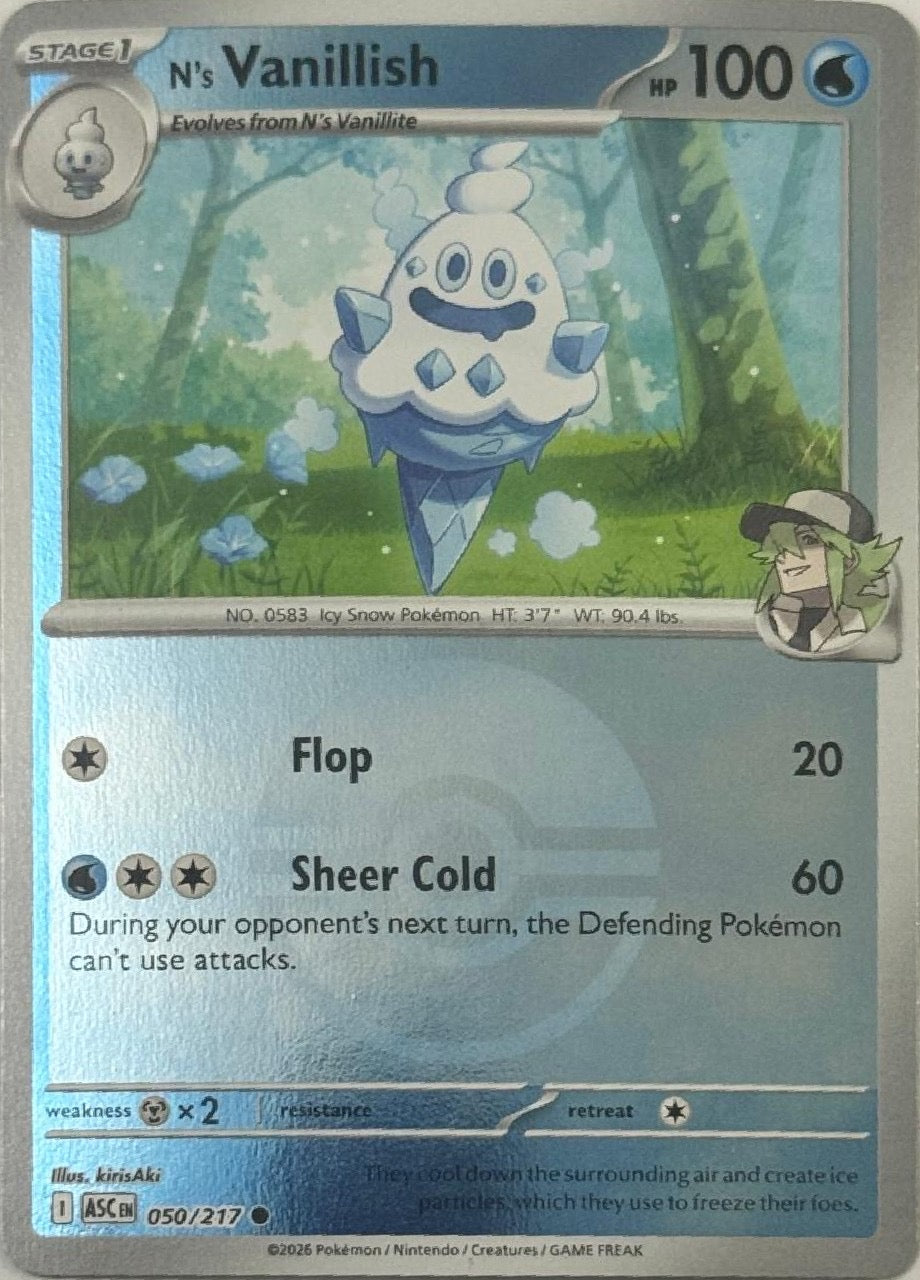 Pokemon Tcg N’s Vanillish 050/217 (Poke Ball)