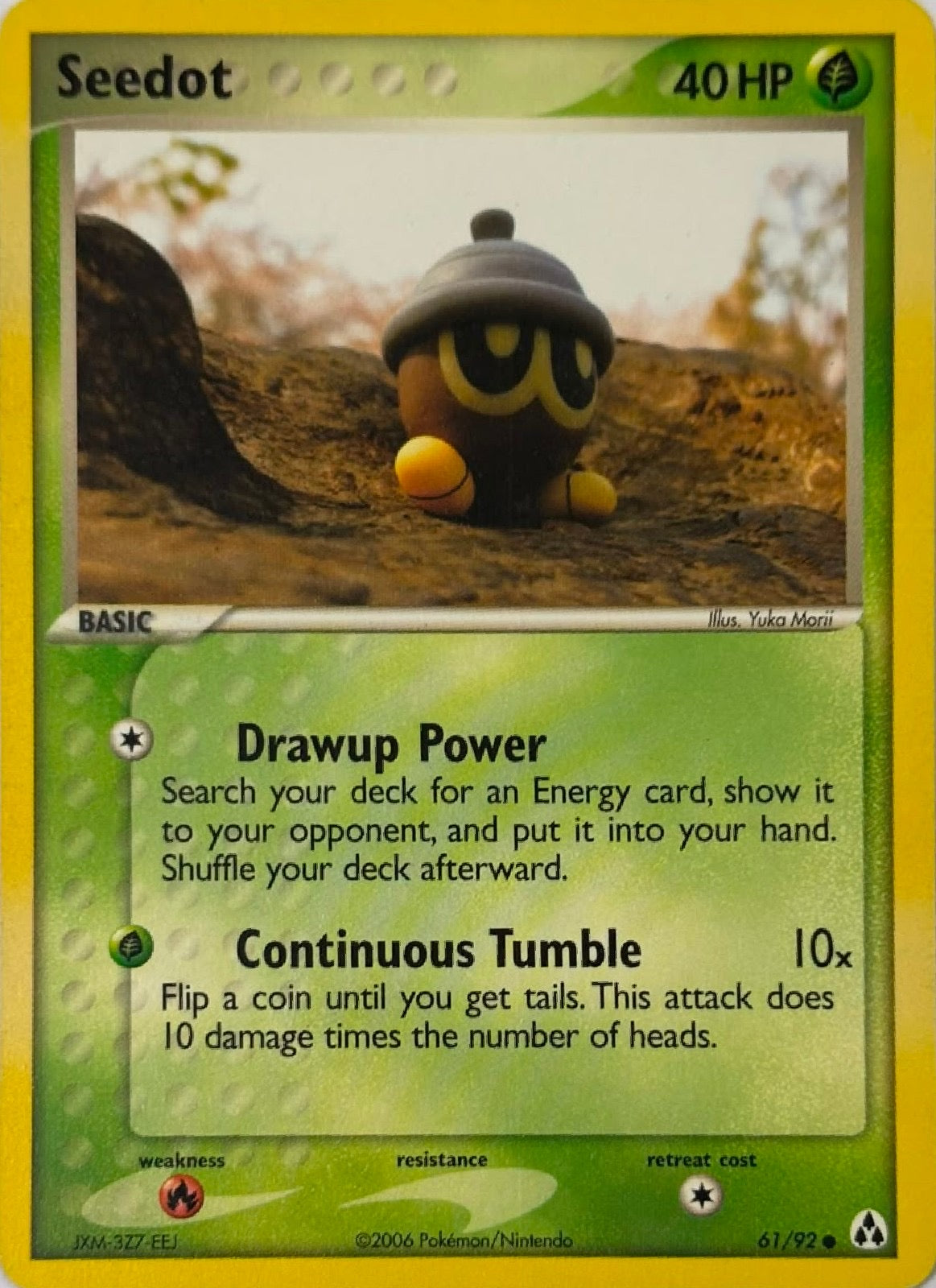 Pokemon Tcg Seedot 61/92