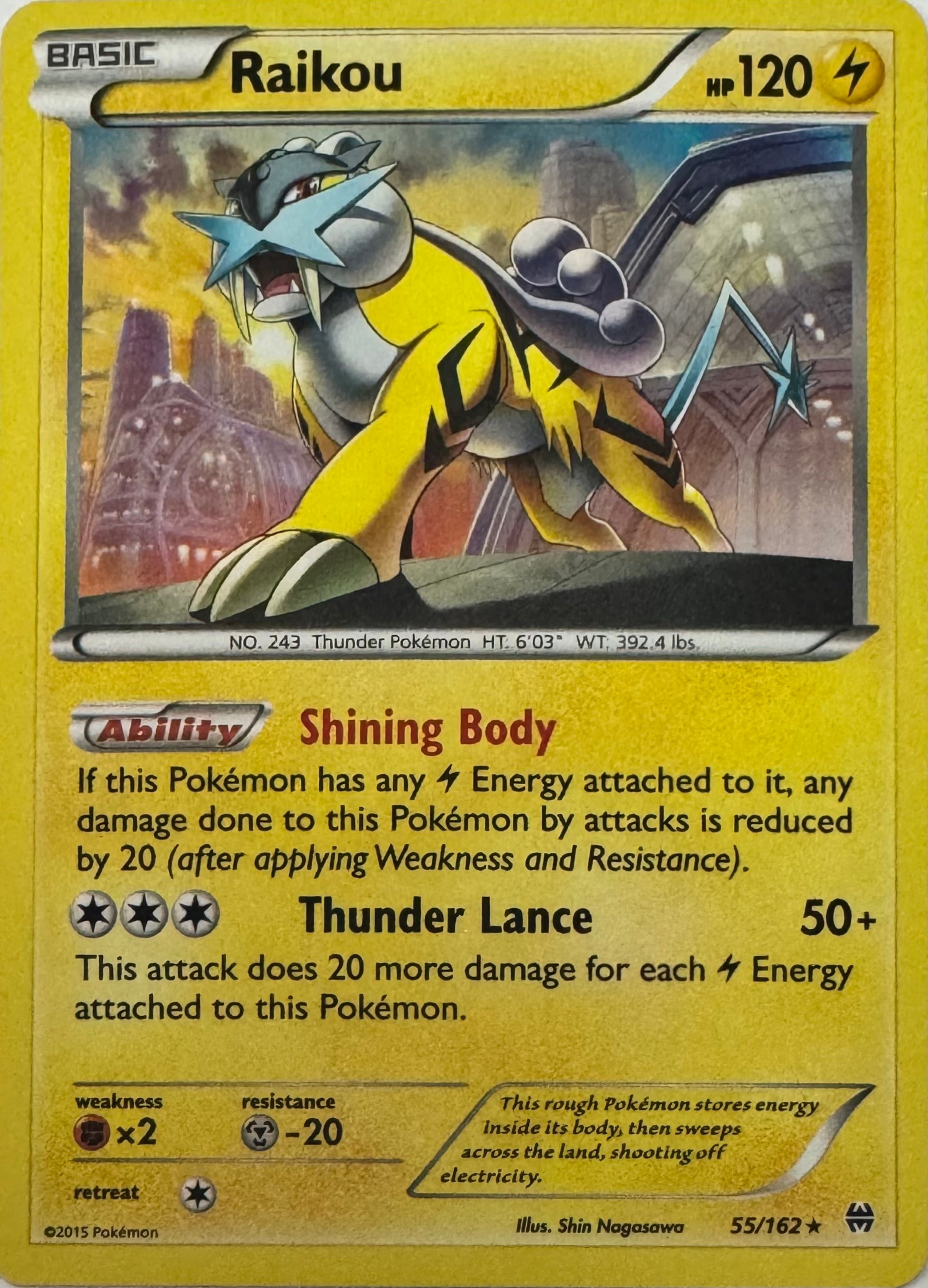 Pokemon Tcg Raikou 55/162 Holo