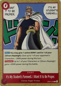 One Piece Tcg It’s My Student’s Farewell. I Want It To Be Proper. Eb04-009