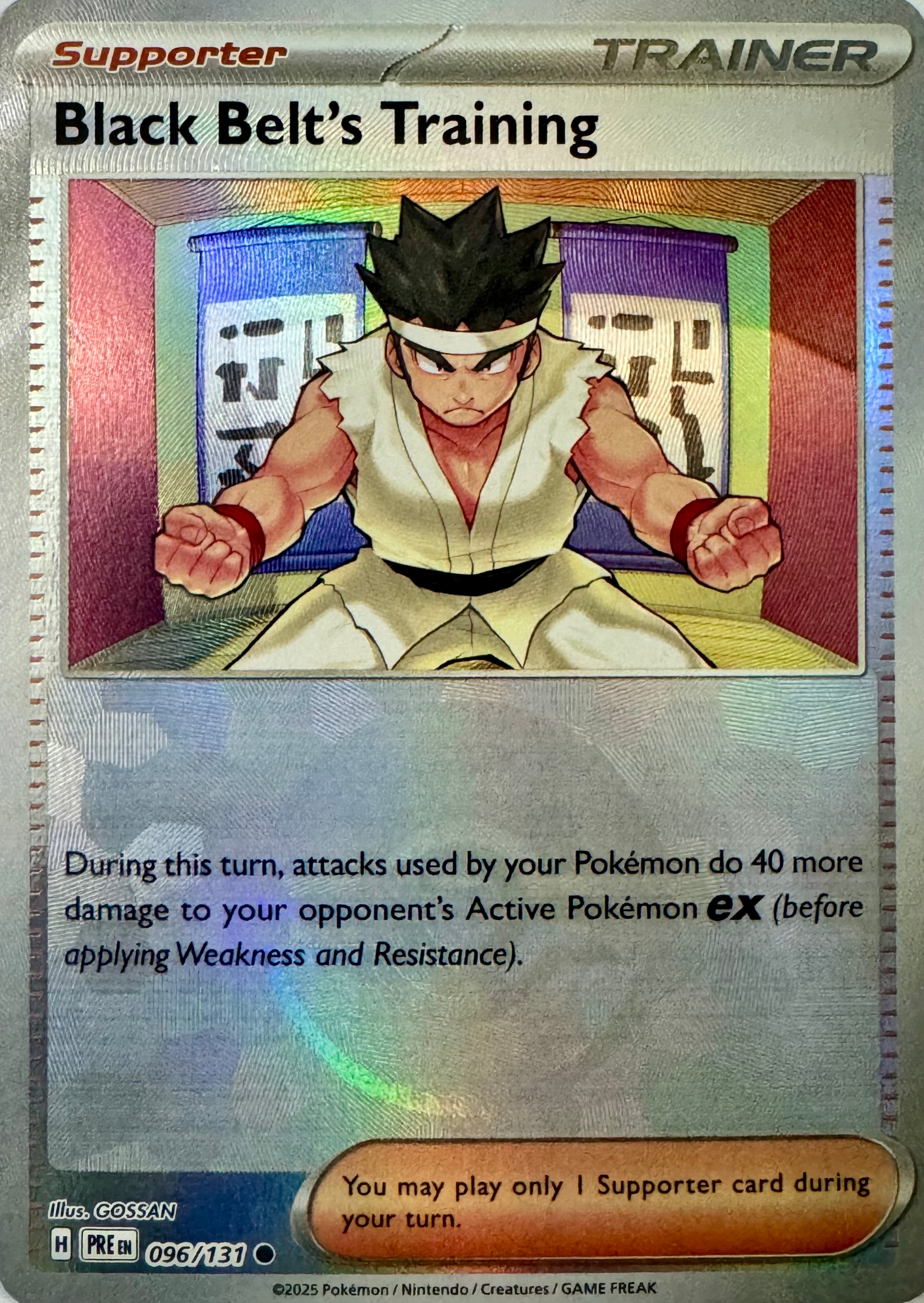 Pokémon Tcg Black Belt’s Training 096/131 (Pokeball Pattern)