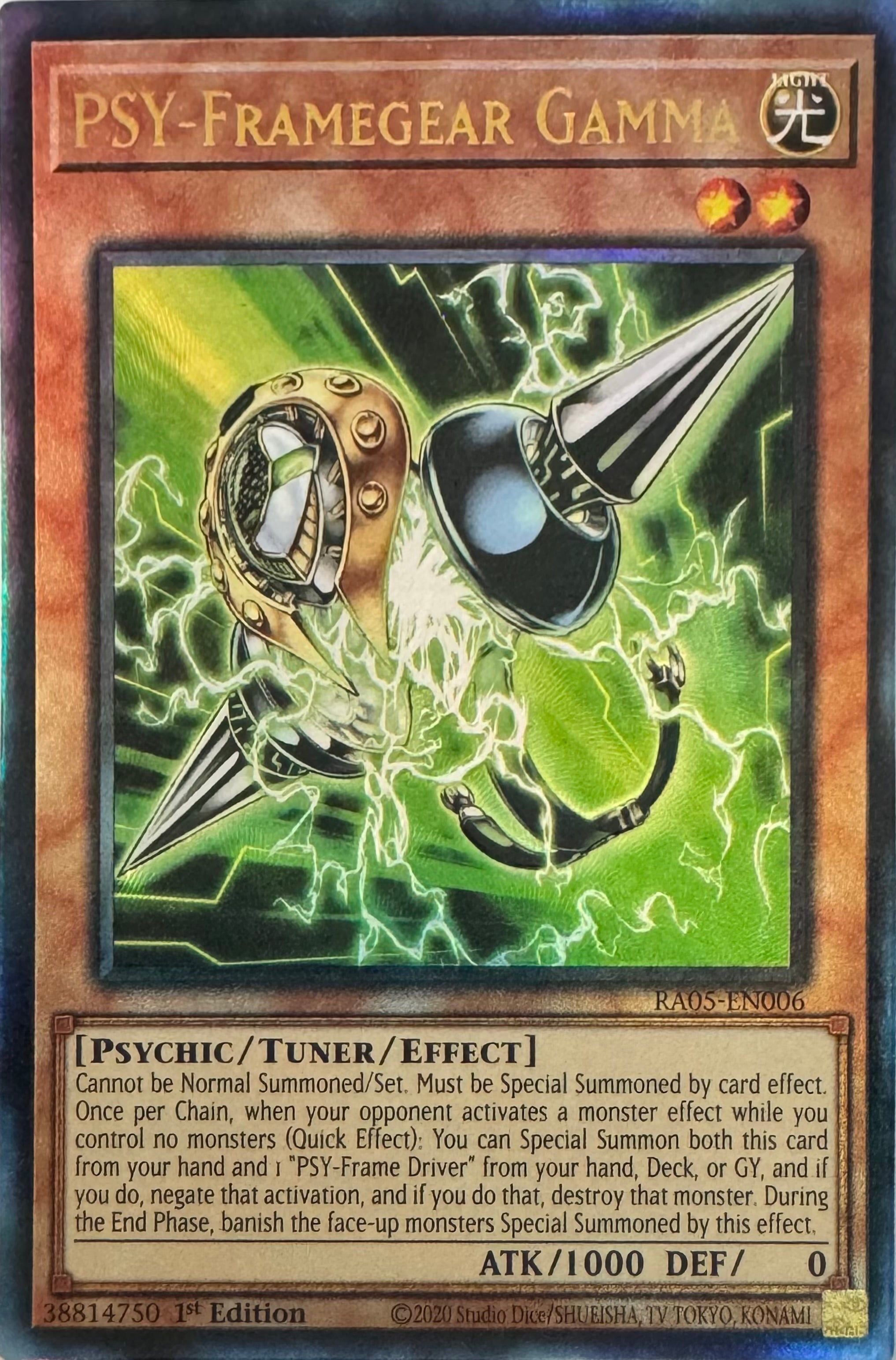 Yugioh! Psy-Framegear Gamma Ra05-en006 1st Edition Ultimate