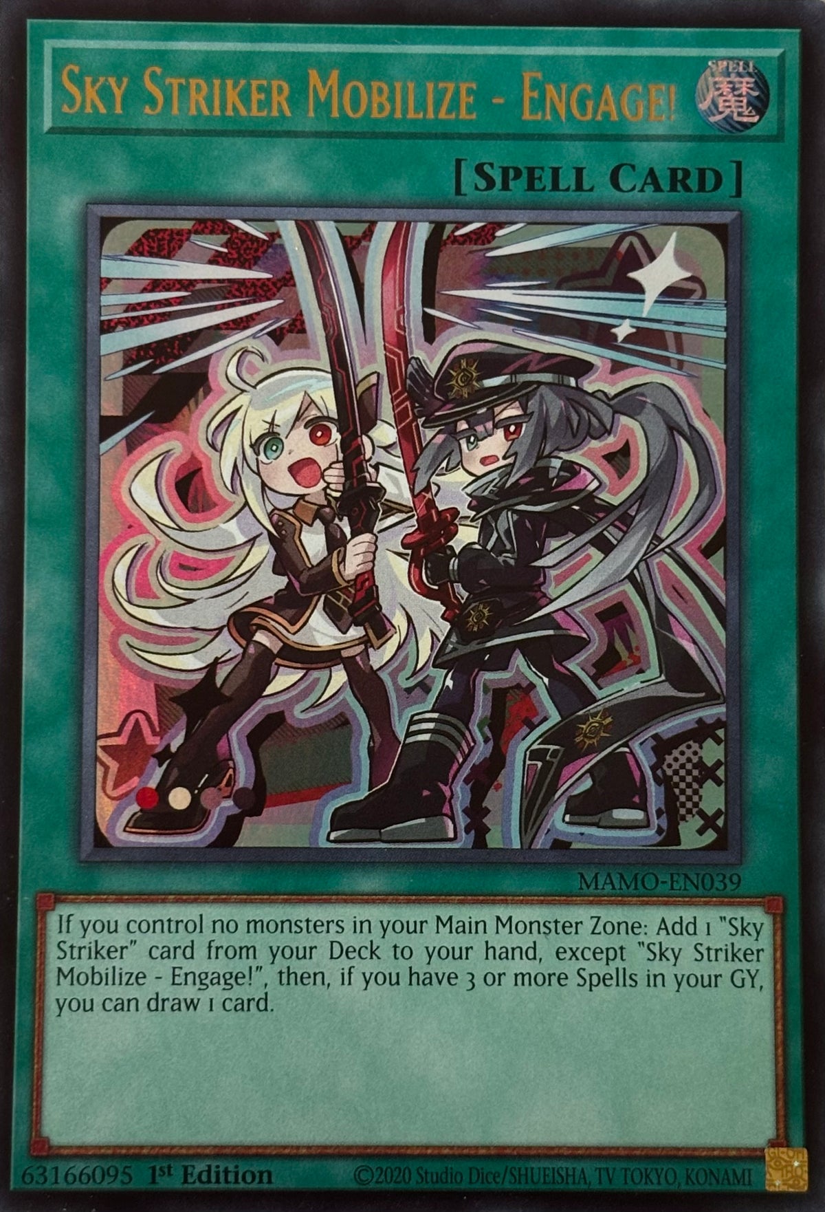 Yugioh! Sky Striker Mobilize- Engage! Mamo-en039 1st edition Ultra rare