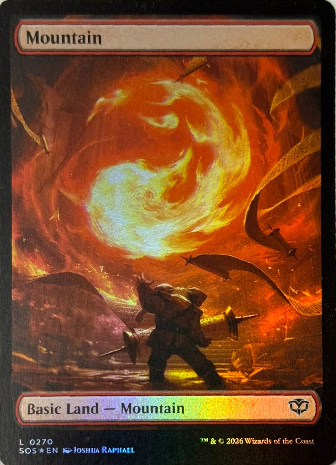Magic Tcg Mountain 0270 Foil