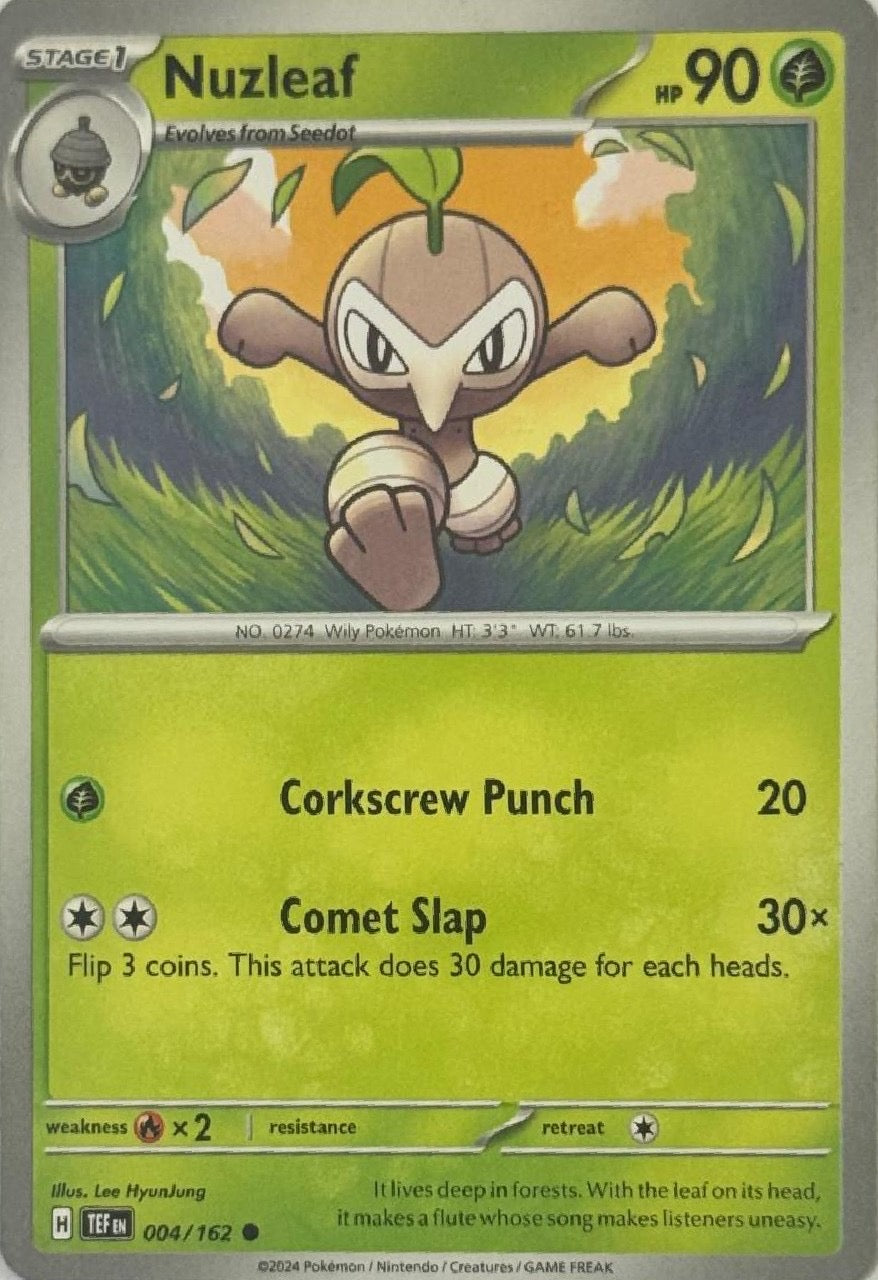 Pokemon Tcg Nuzleaf 004/162
