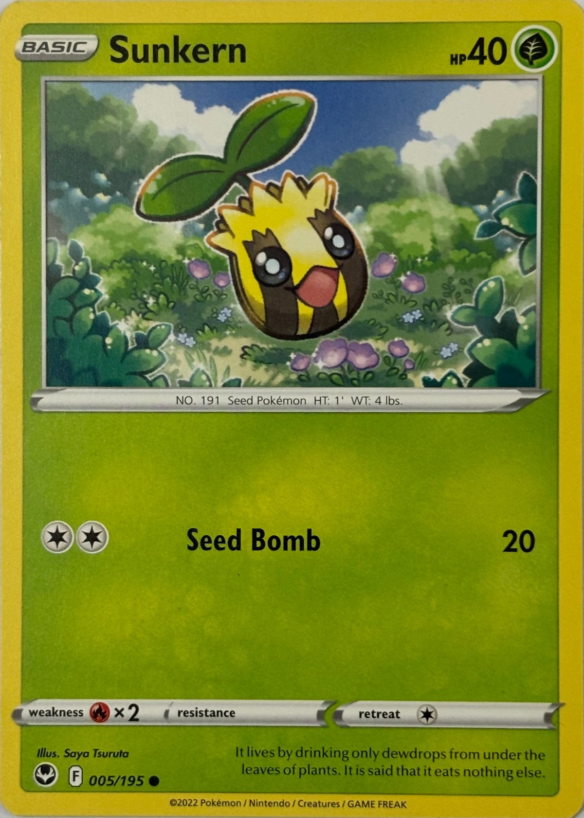Pokemon Tcg Sunkern 005/195