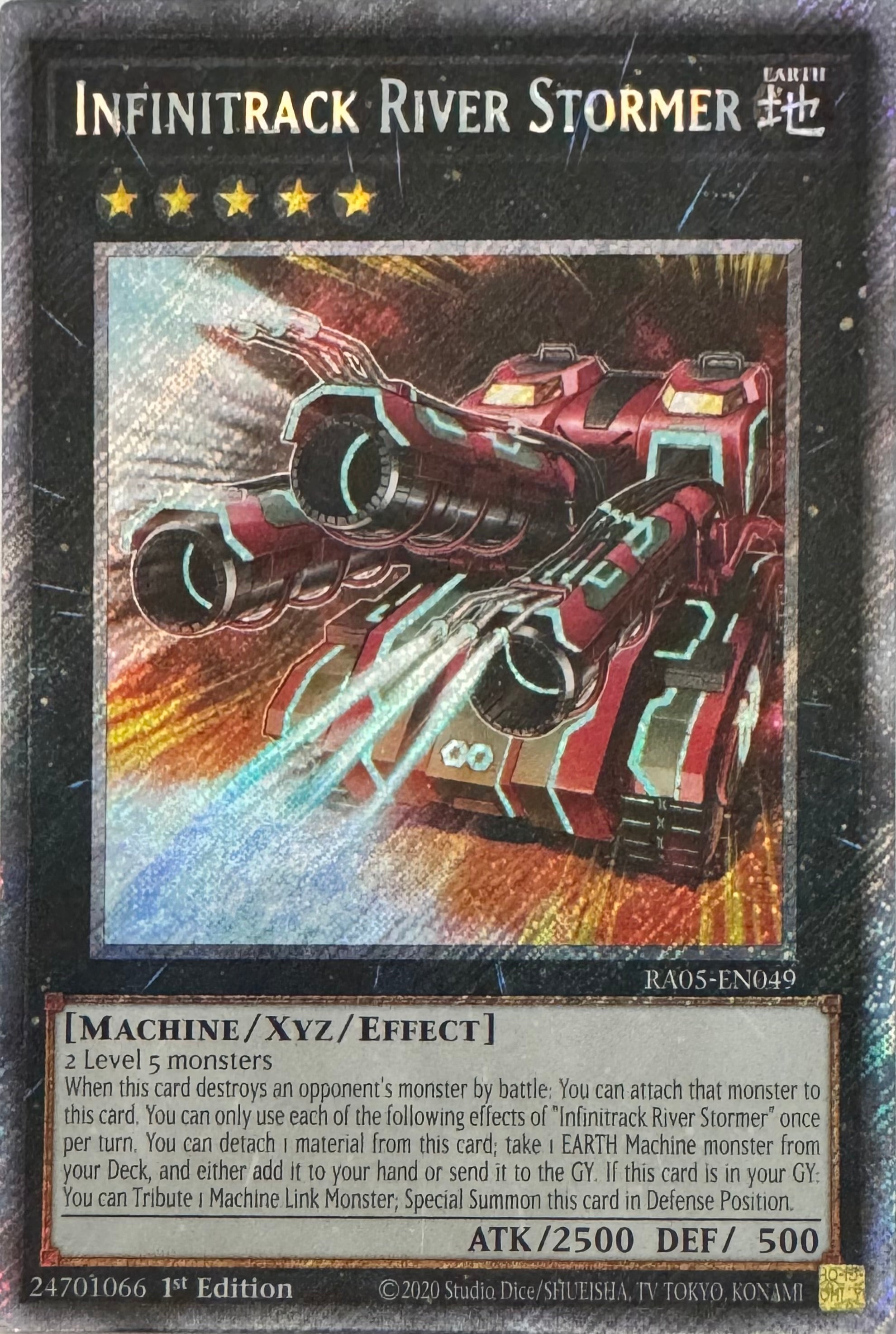 Yugioh! Infinitrack River Stormer Ra05-en049 1st Edition Platinum