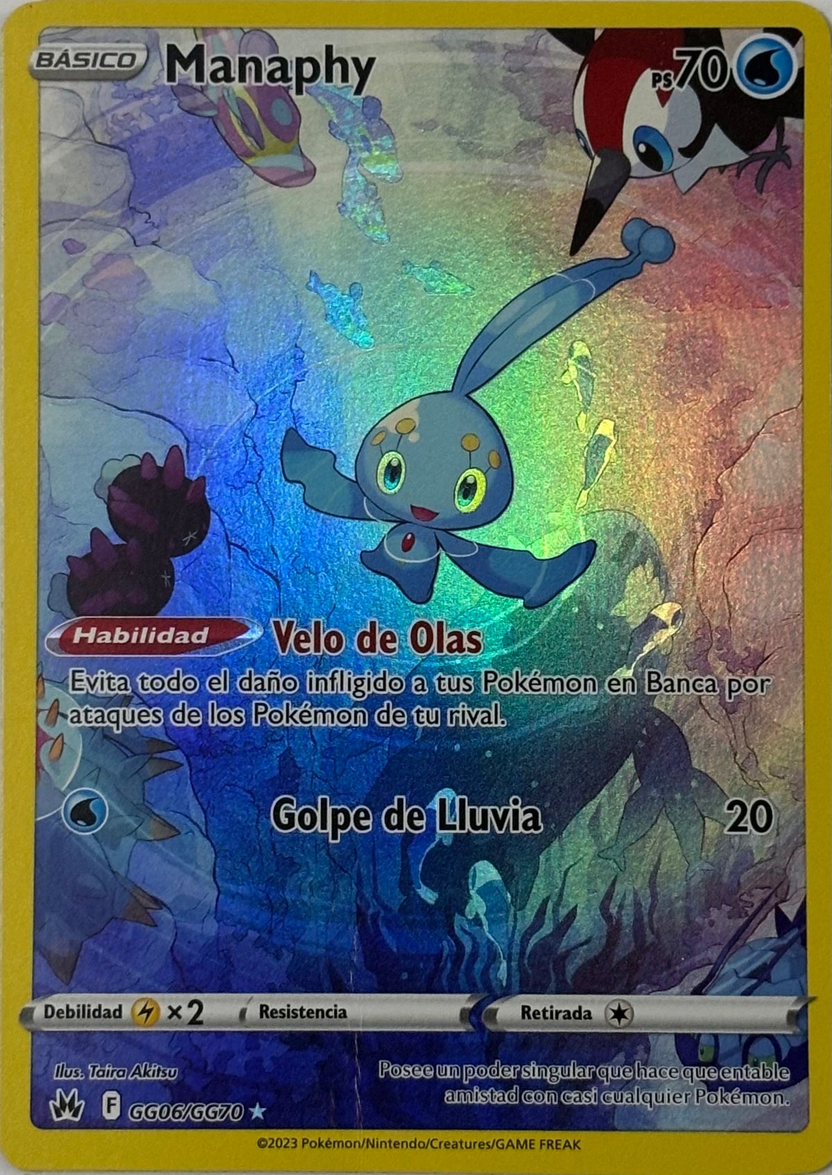 Pokemon Tcg Manaphy Gg06/gg70 (Español)
