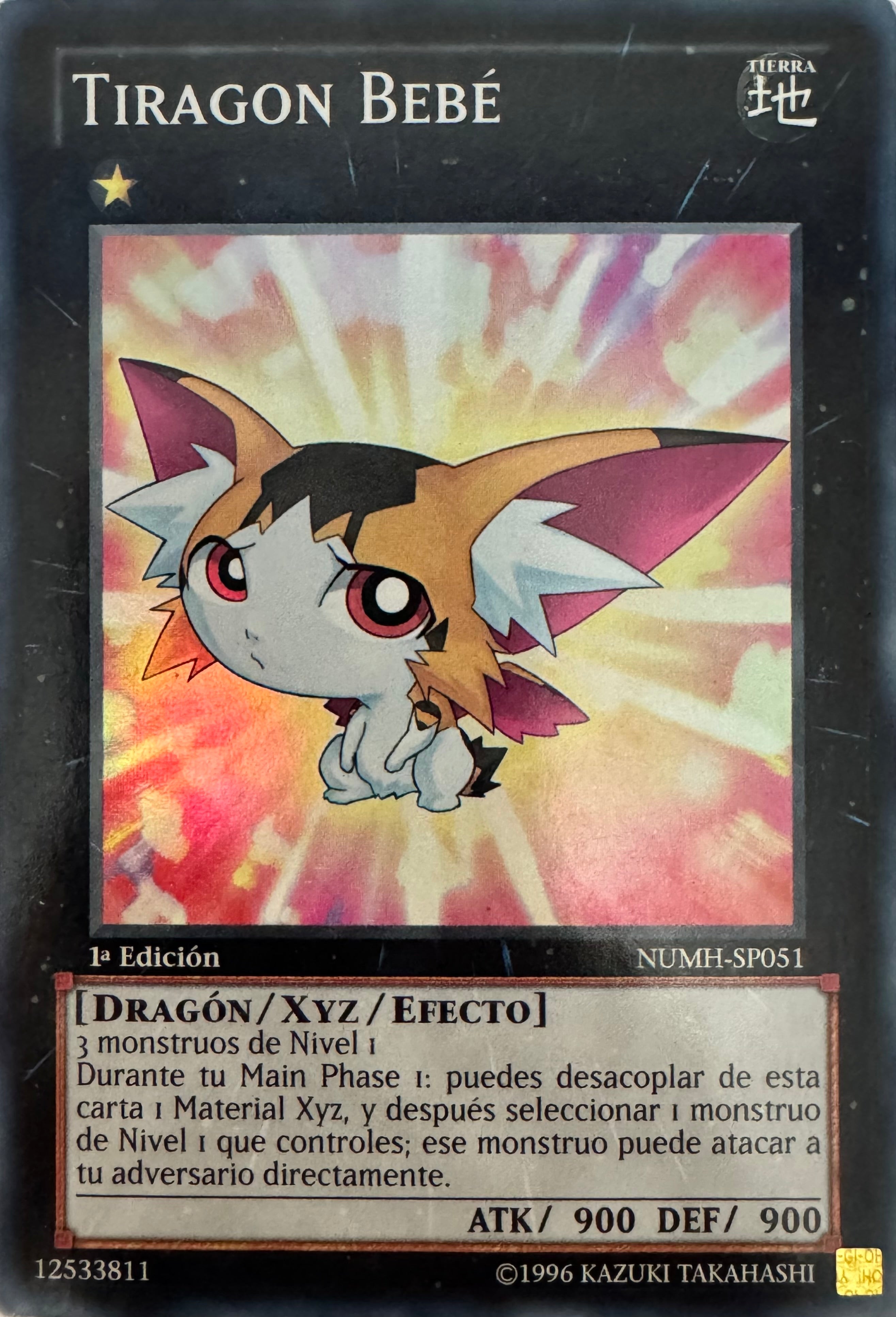 Yugioh! Tiragon Bébe Numh-sp051 Super Rare 1st Edition (Español)