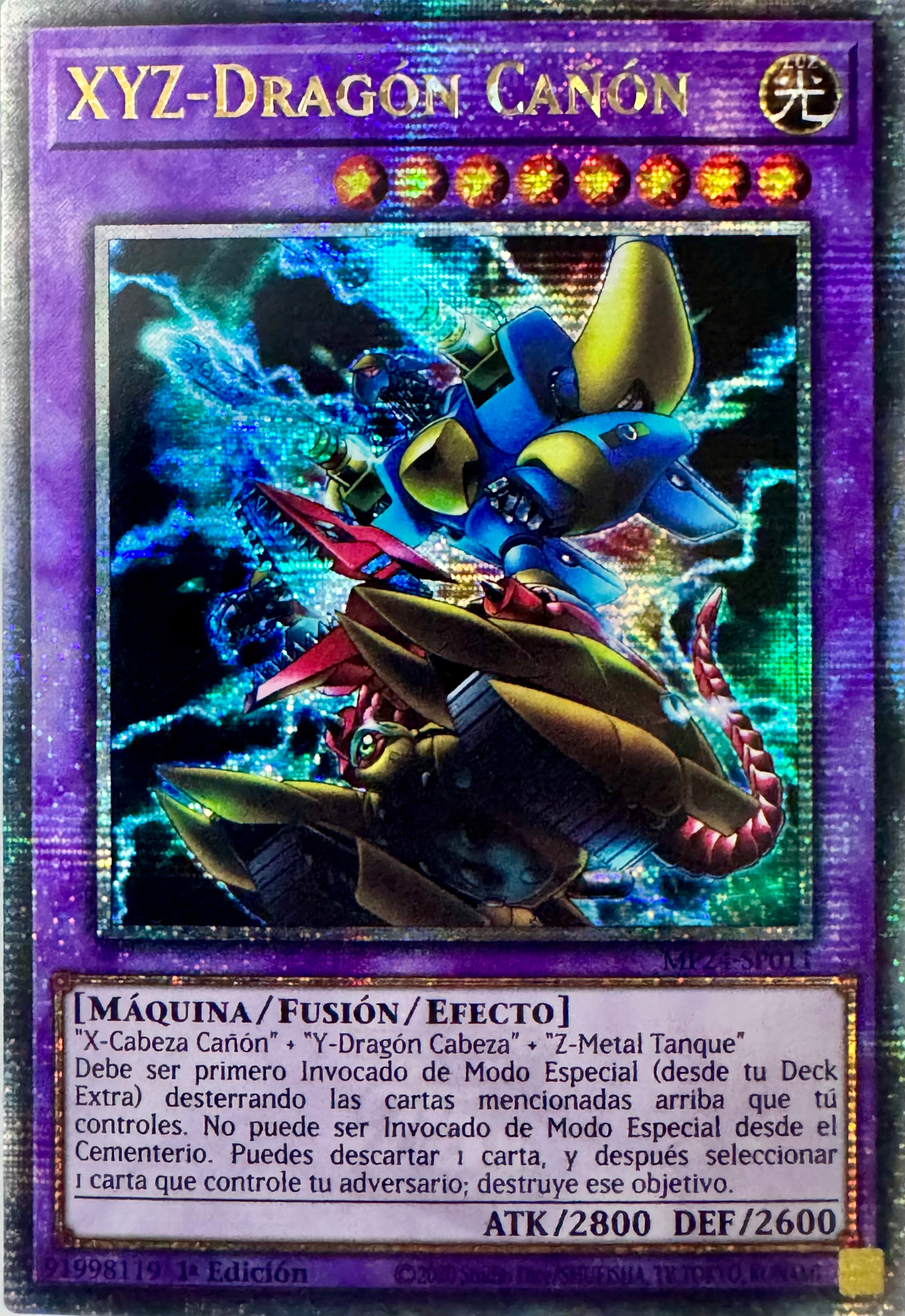 Yugioh! Xyz-Dragón Cañón Mp24-sp011 Quarter Century (Alternate Art)Español