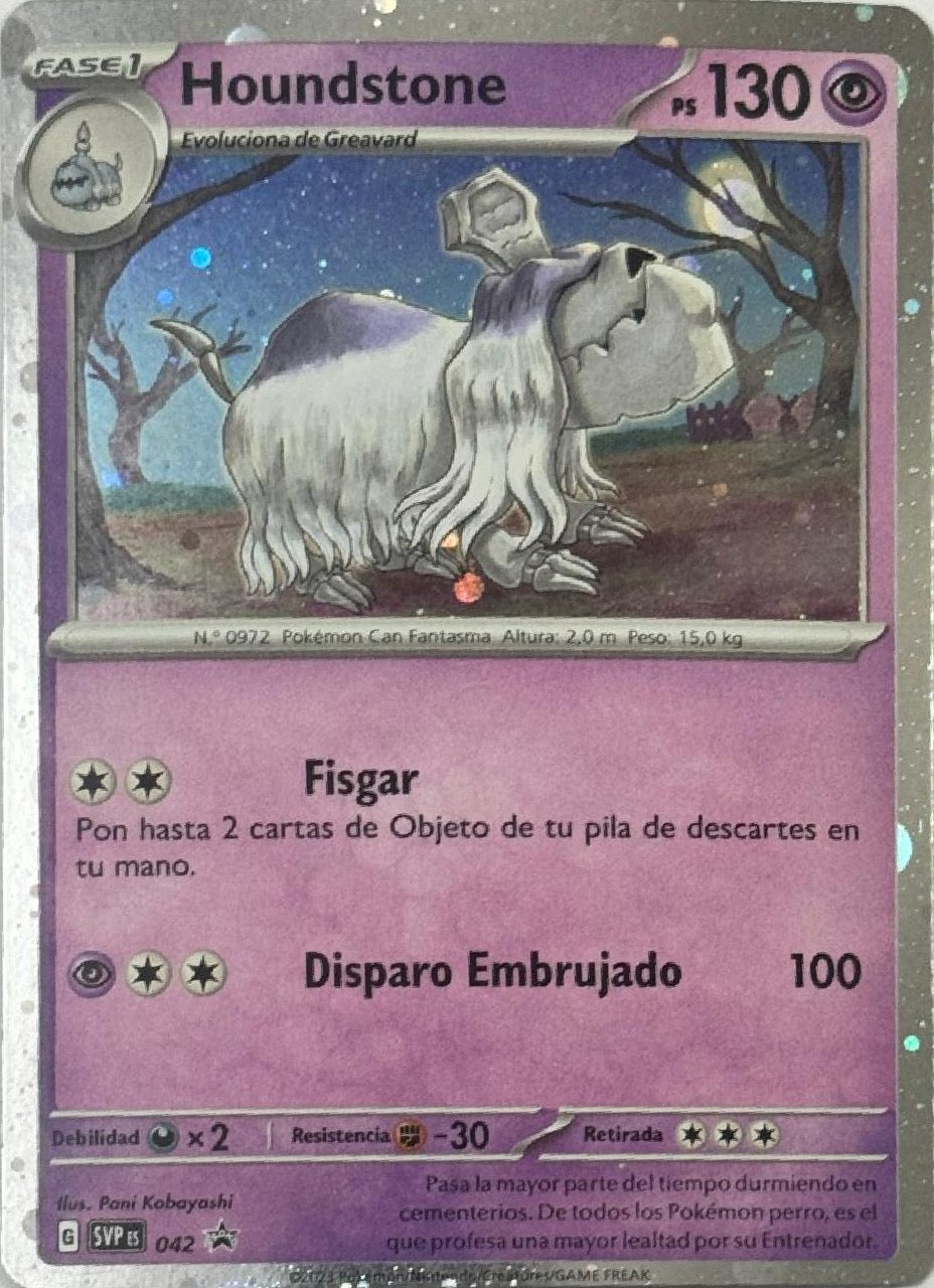 Pokemon Tcg Houndstone 042 Holo Cosmo (Español)
