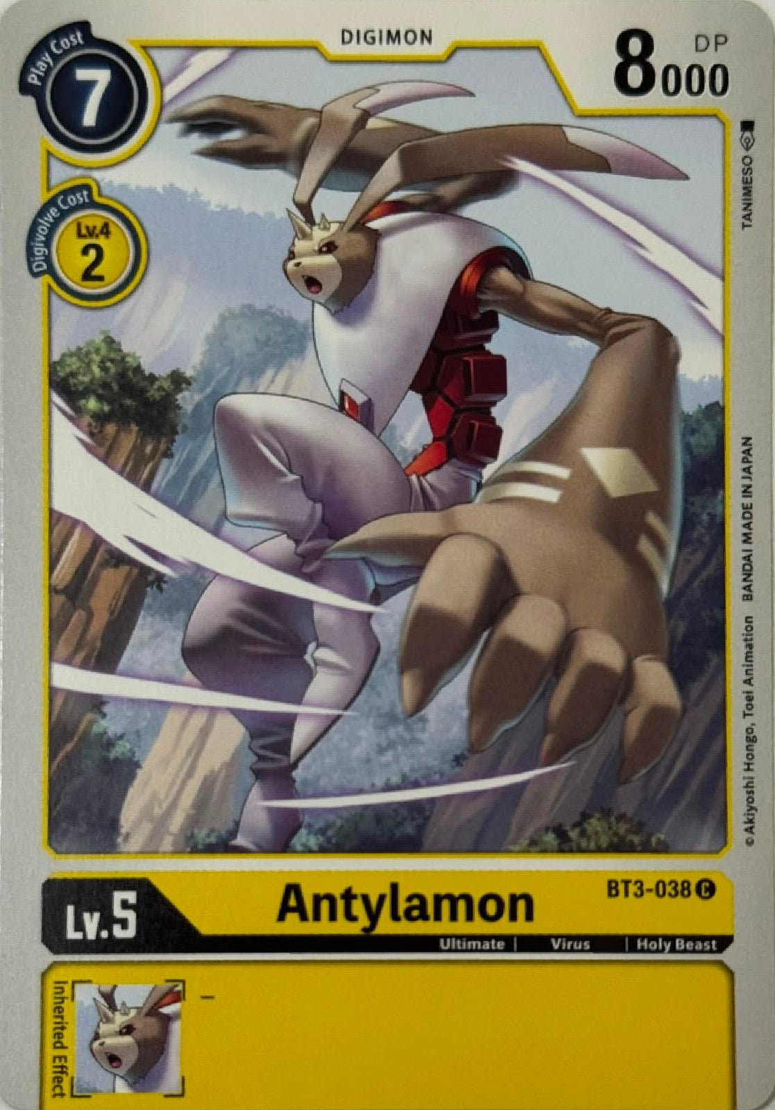 Digimon Tcg Antylamon Bt3-038