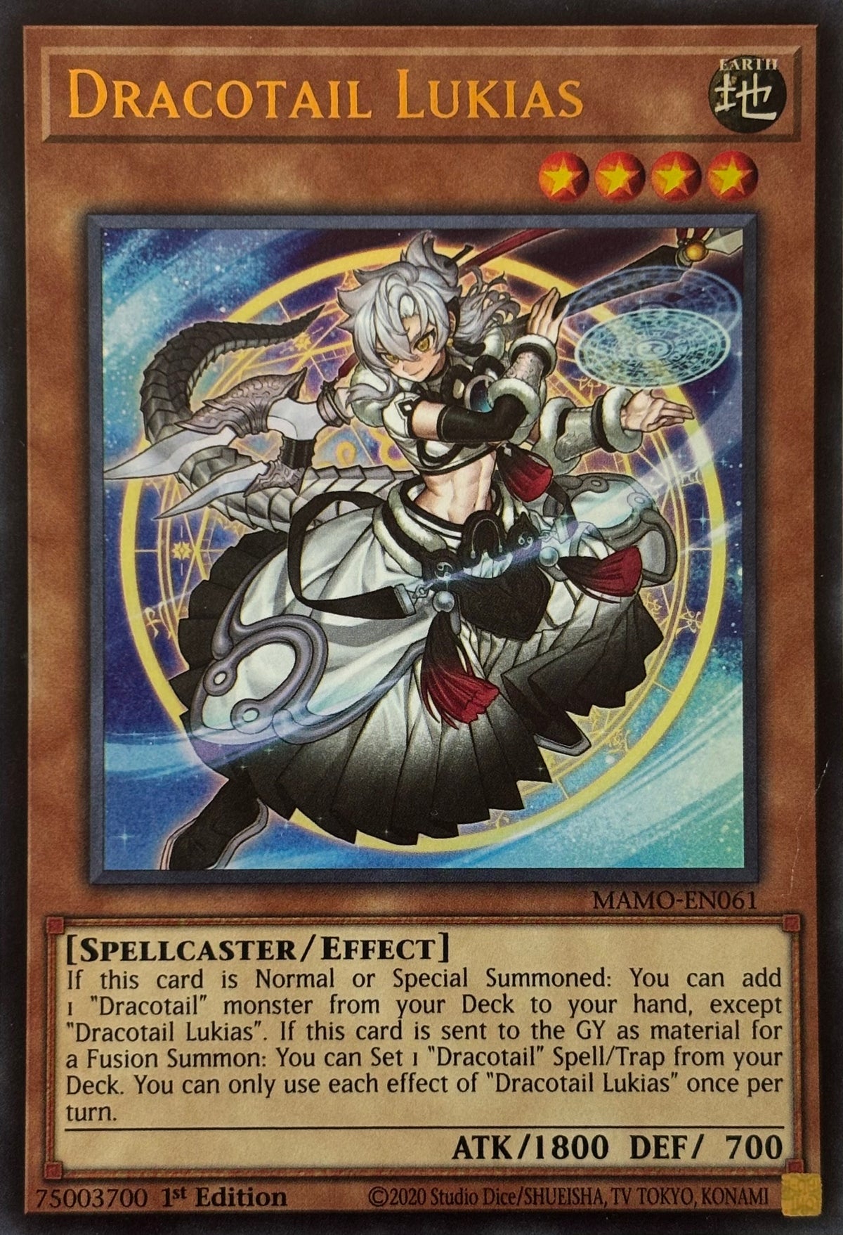 Yugioh! Dracotail Lukias Mamo-en061 1st edition Ultra rare